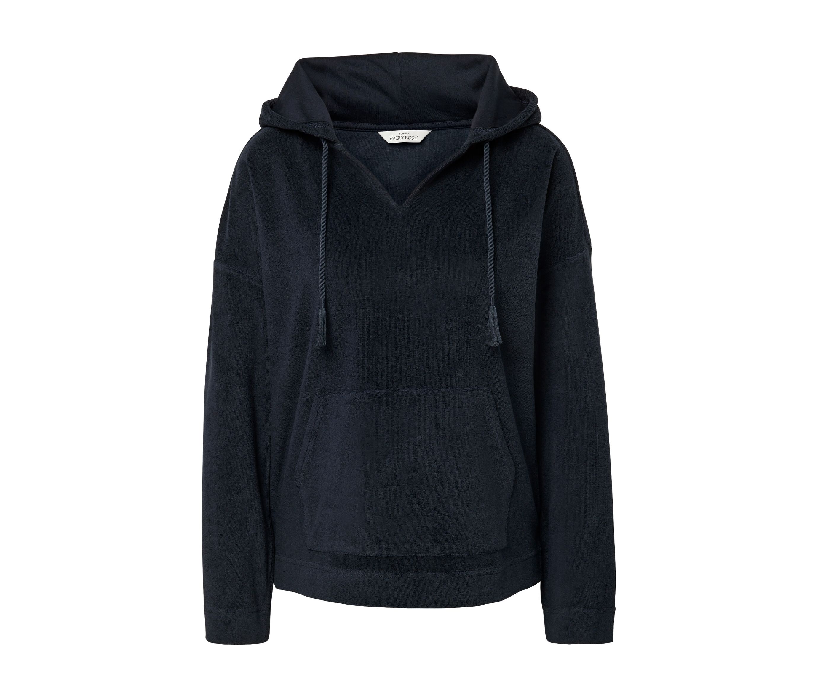 Tchibo - Bluza z kapturem z tkaniny frotte, niebieski