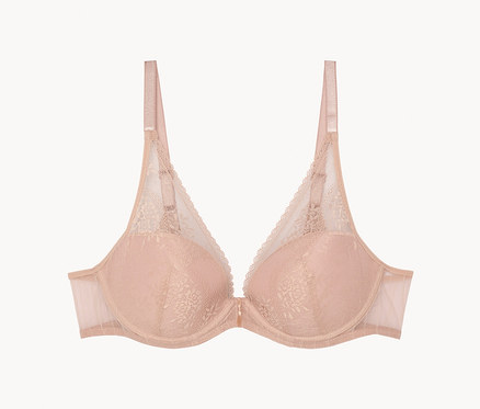 Biustonosz typu plunge Passionata „Maddie”, soft pink