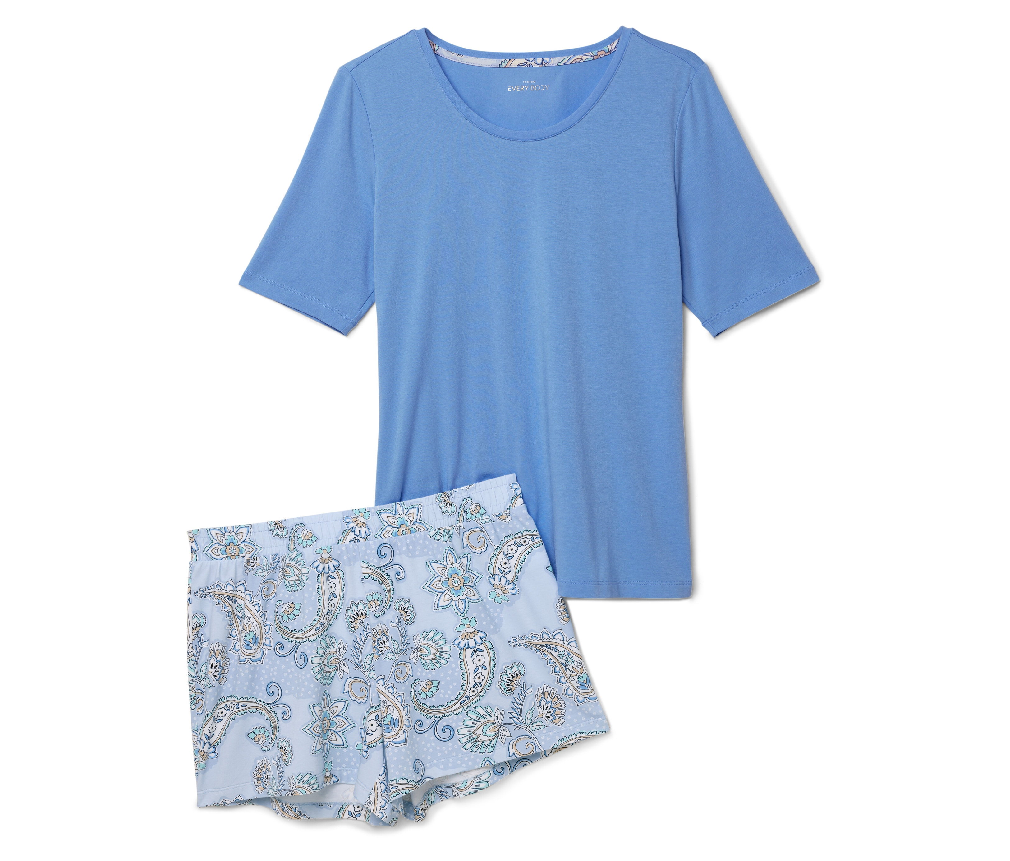 Tchibo - Piżama- niebieski/wzór paisley