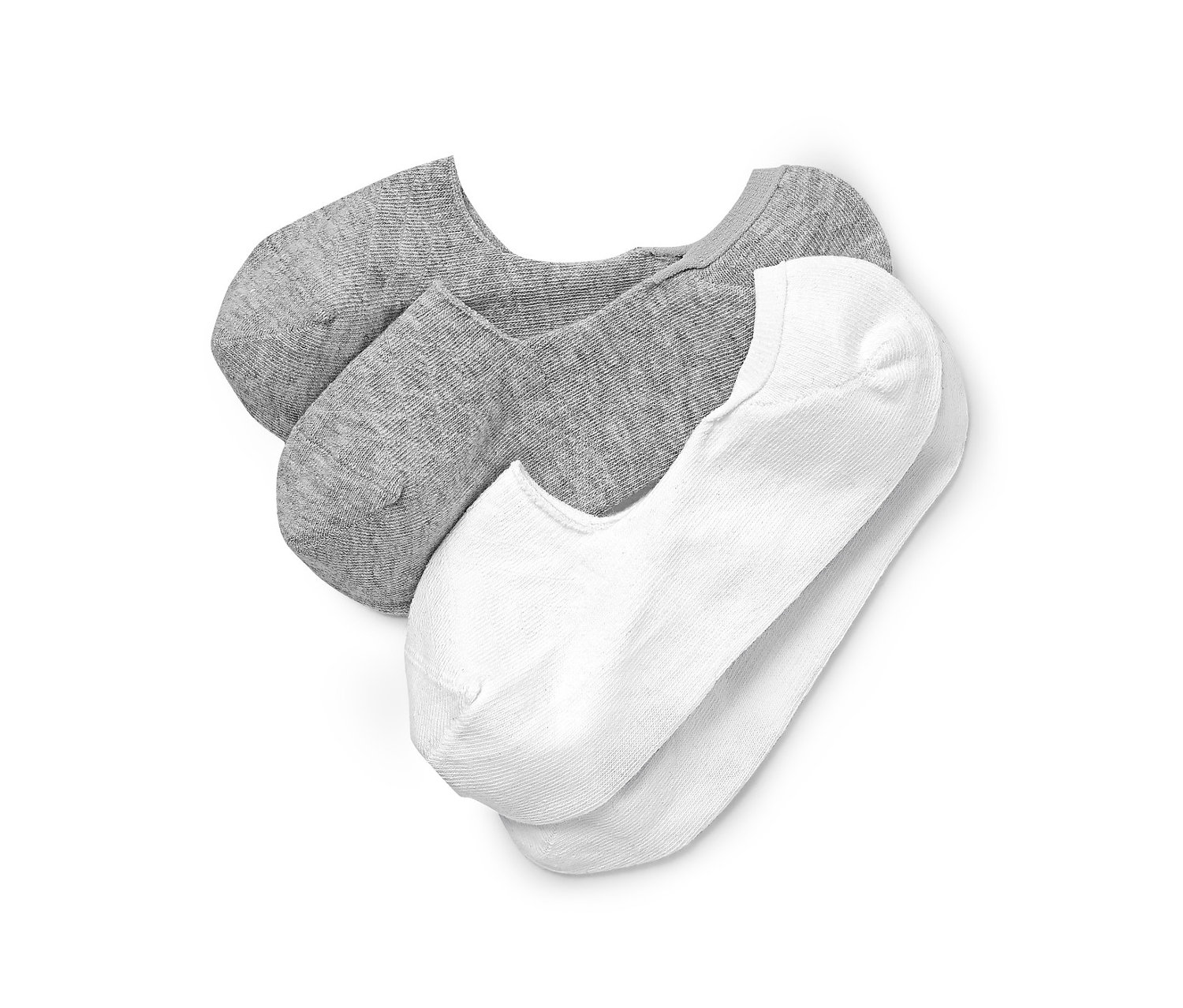 Tchibo - Stopki do butów sportowych z bawełną- biały/szary