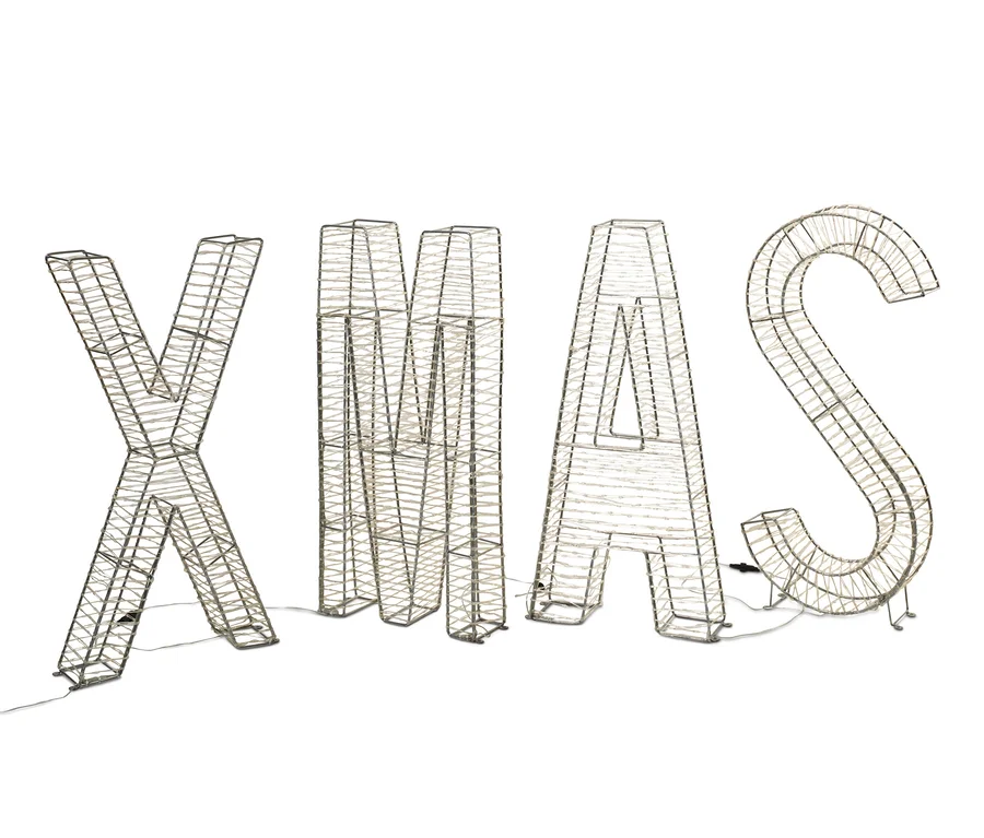 Napis LED 3D XMAS.