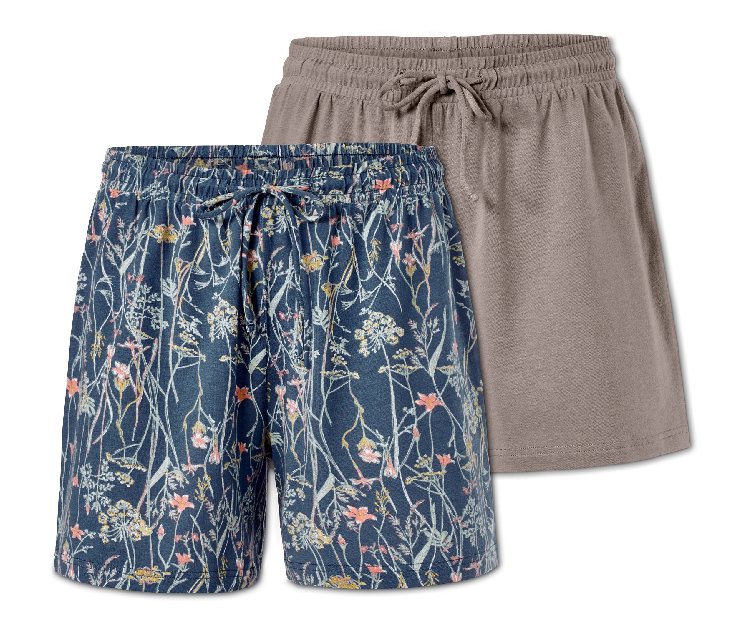 Tchibo - Szorty - rozmiar L 44/46 - kolor: brązowy/niebieski