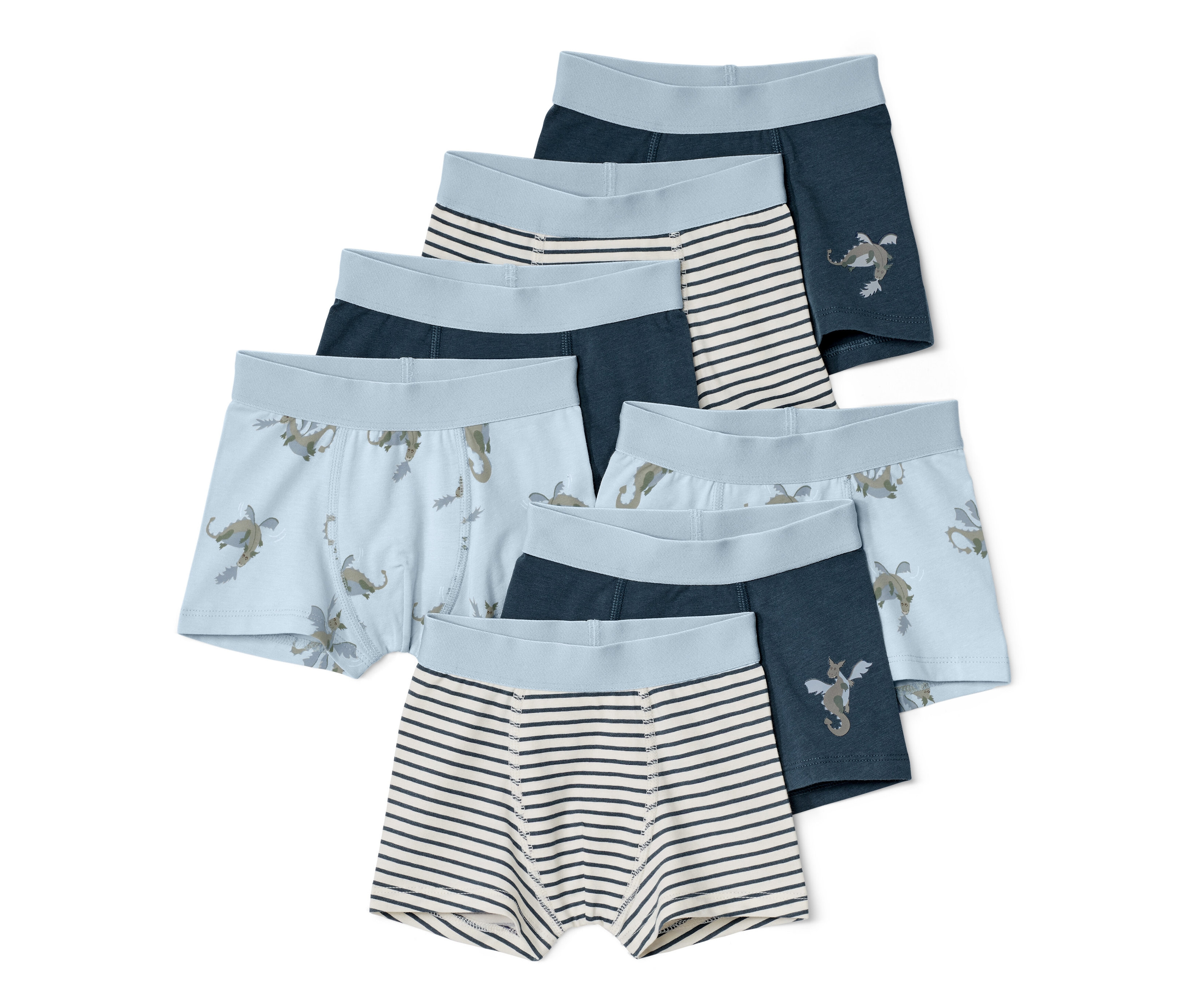 Tchibo - Bokserki dziecięce- biały/niebieski