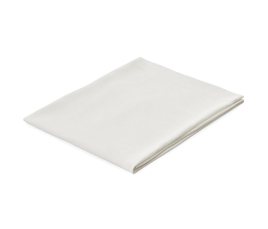 Złożony lniany obrus, wielkość standardowa.