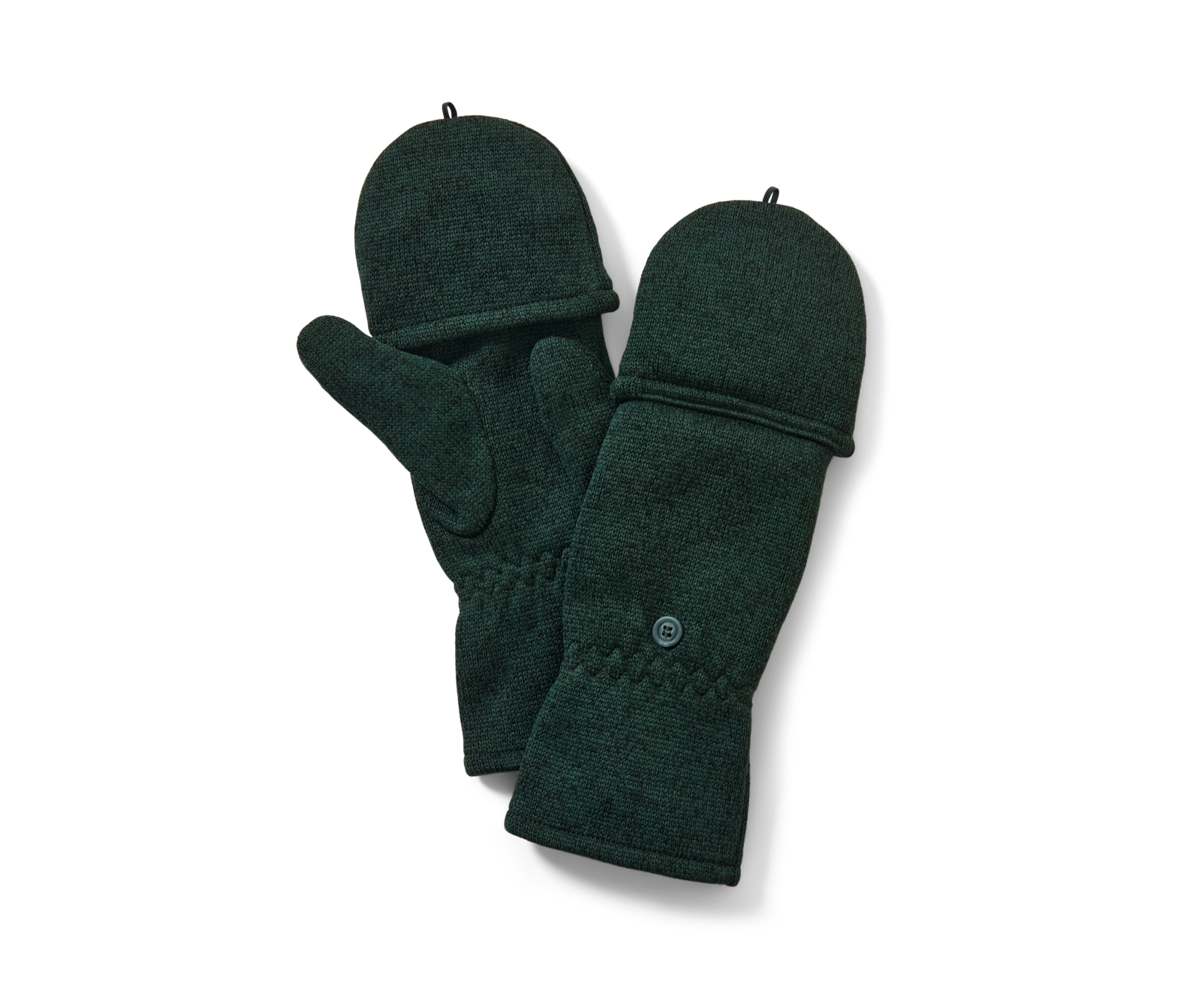 Tchibo - Rękawice-łapawice z dzianiny polarowej - unisex- zielony