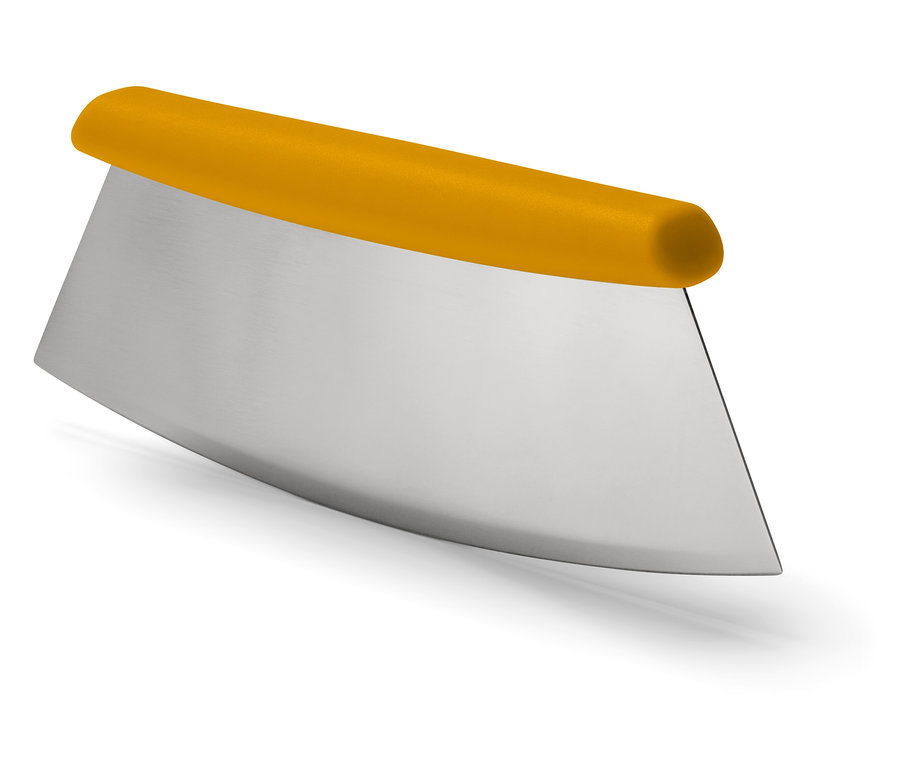 Krajalnica do pizzy z żółtą rączką.