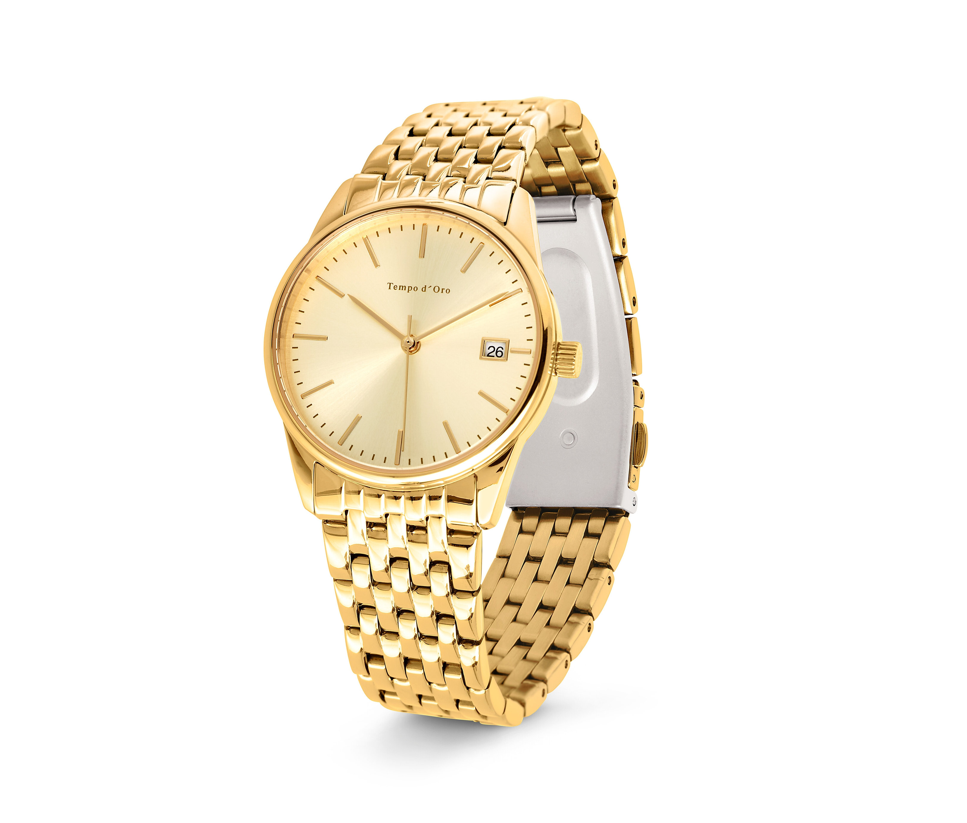 Tchibo - Zegarek w kolorze złota - kolor: biały