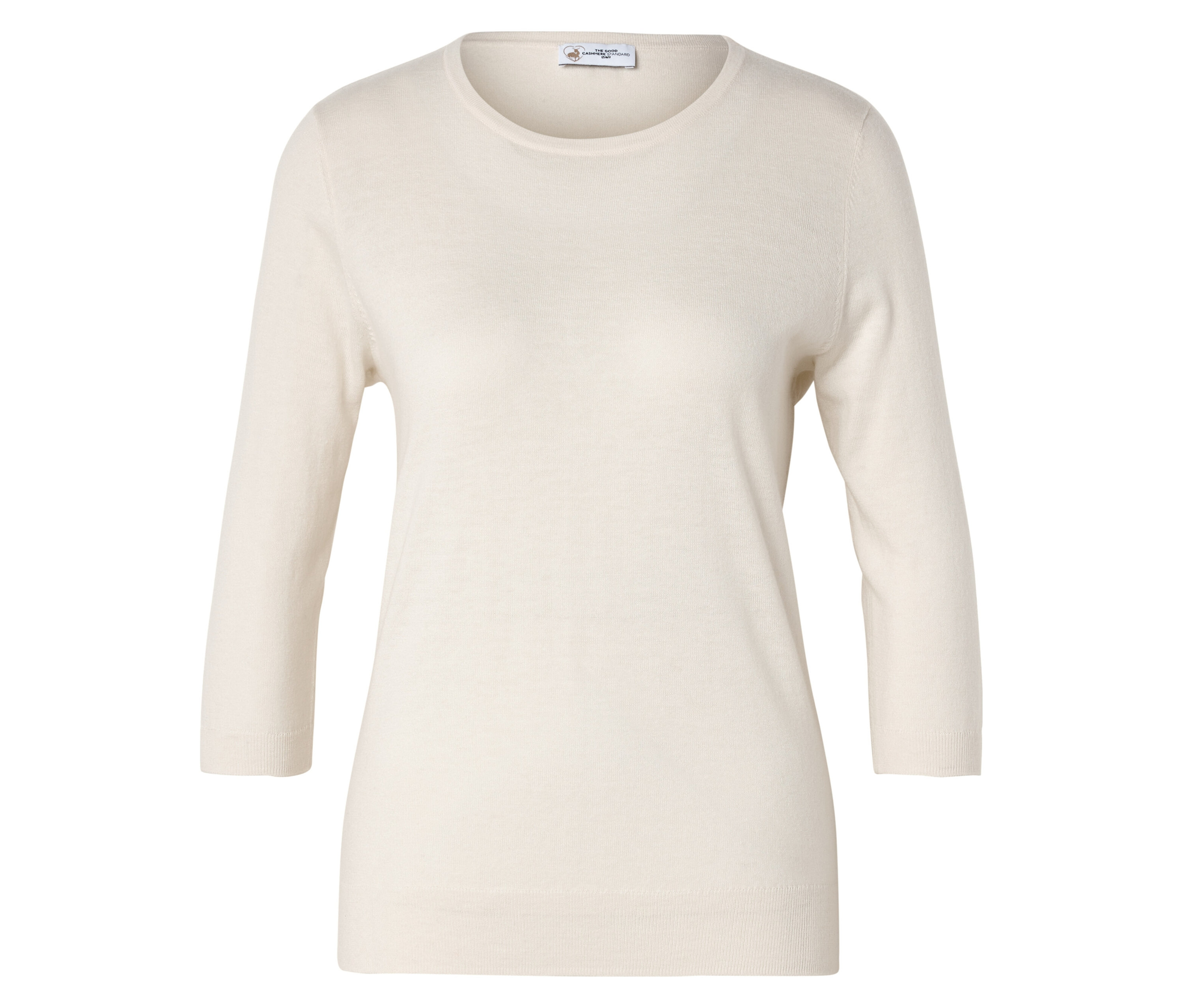 Tchibo - Cienki sweter z jedwabiem- beżowy