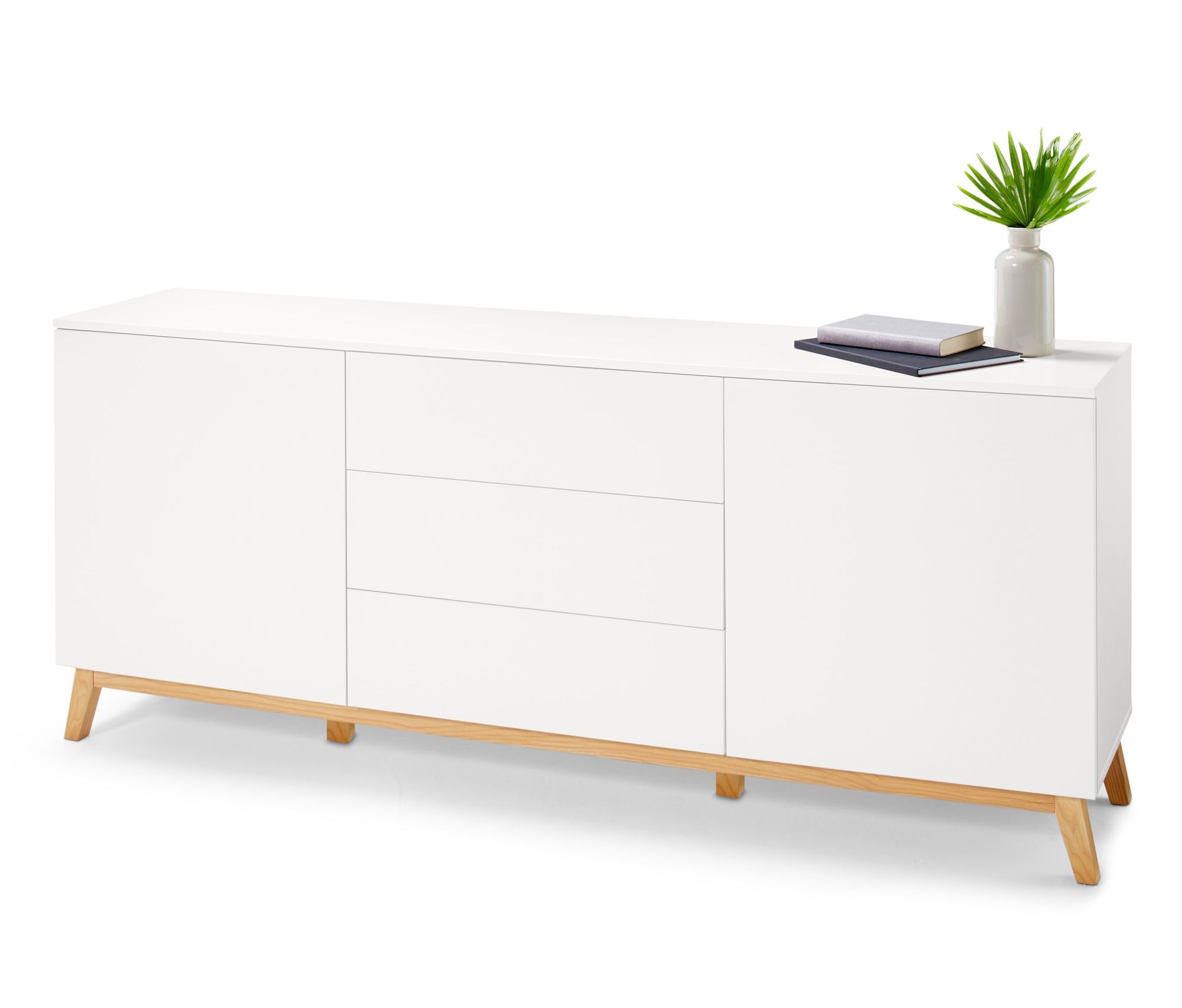 Tchibo - Szafka typu sideboard - kolor: brązowy/biały