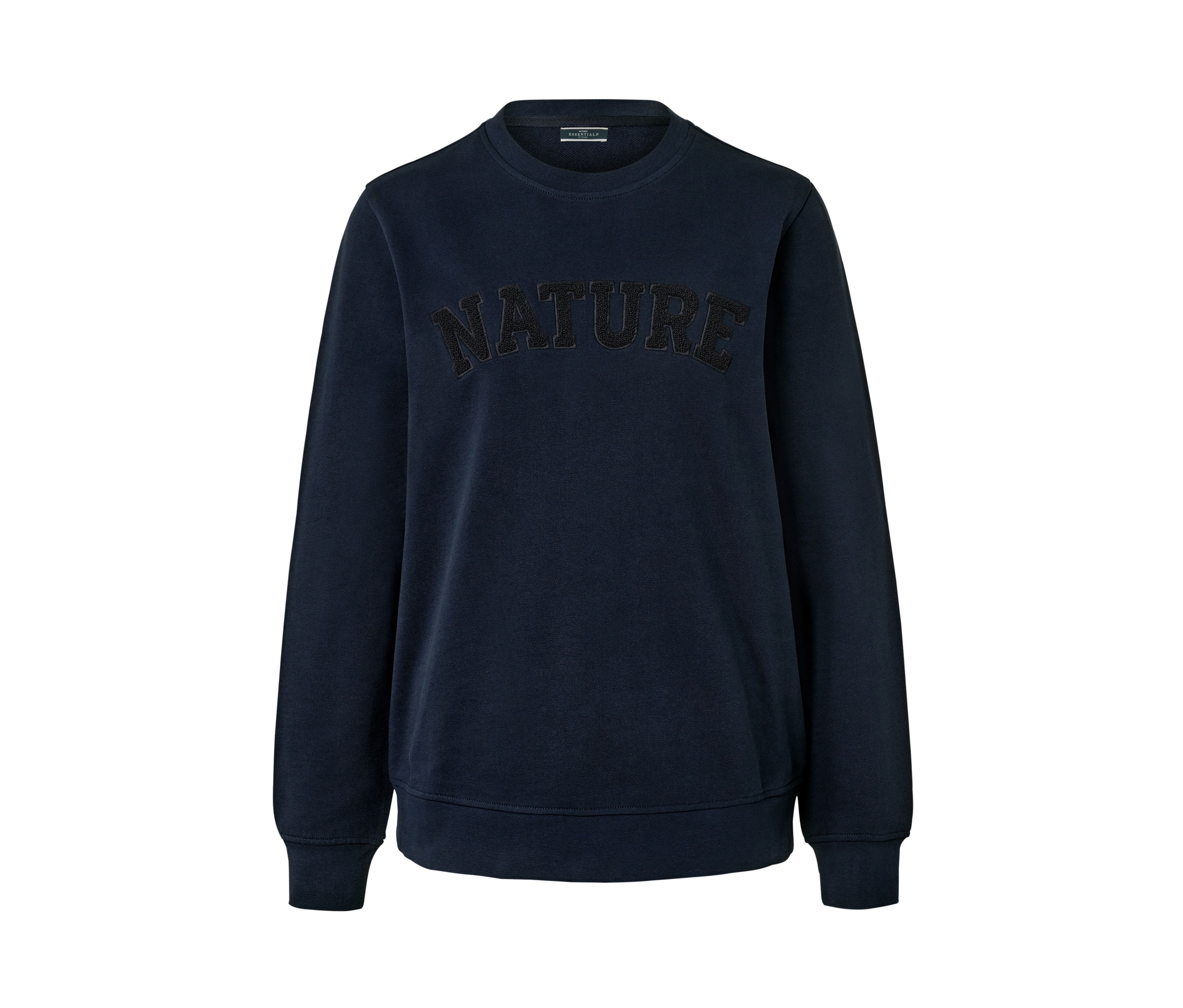 Tchibo - Bluza z dzianiny dresowej z napisem, niebieski