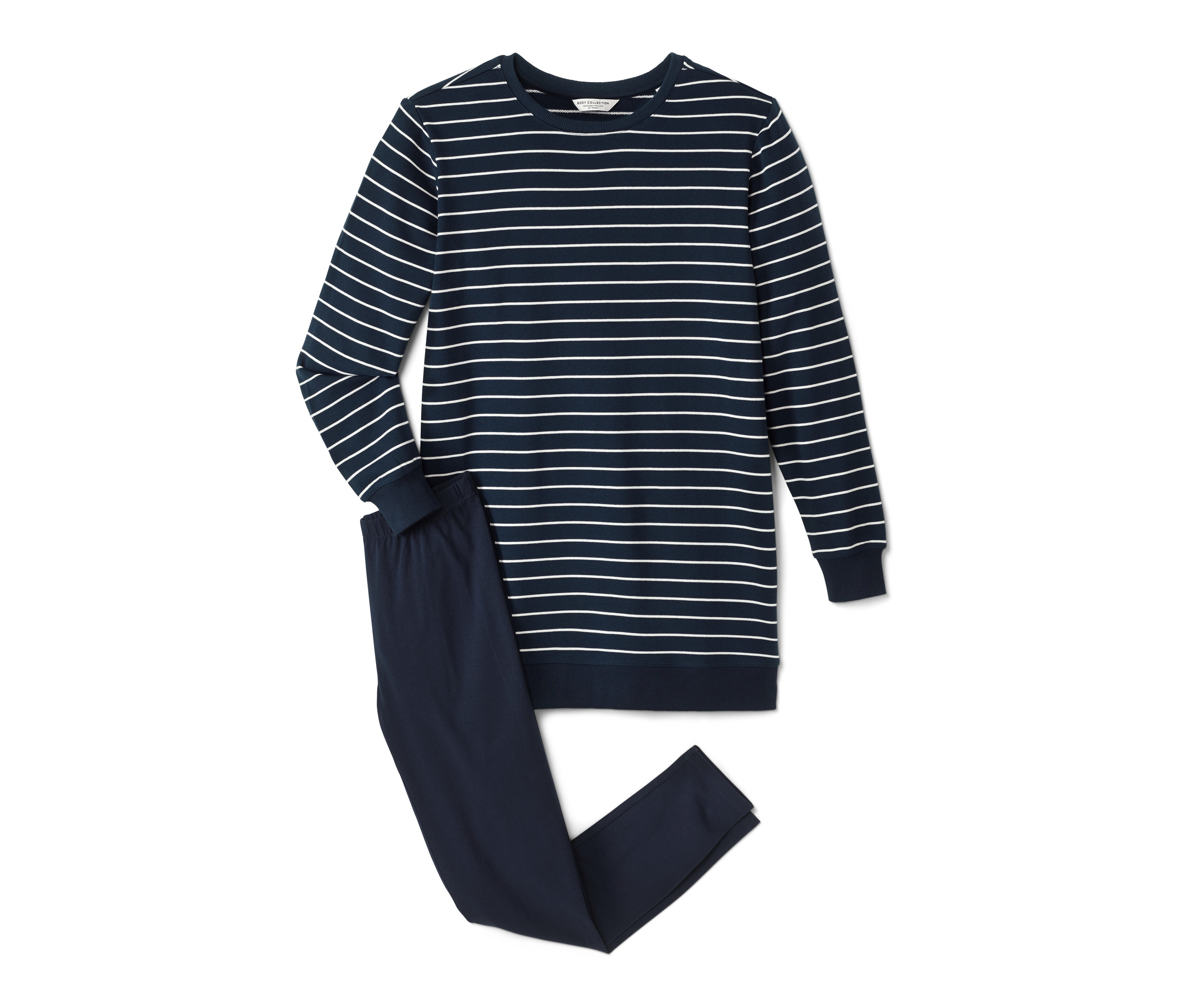 Tchibo - Piżama z legginsami- niebieski/w paski