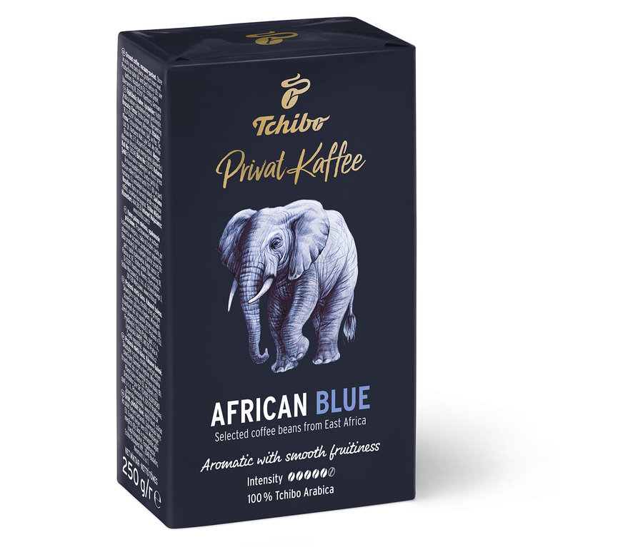 Opakowanie kawy mielonej Privat Kaffee African Blue 250 g.