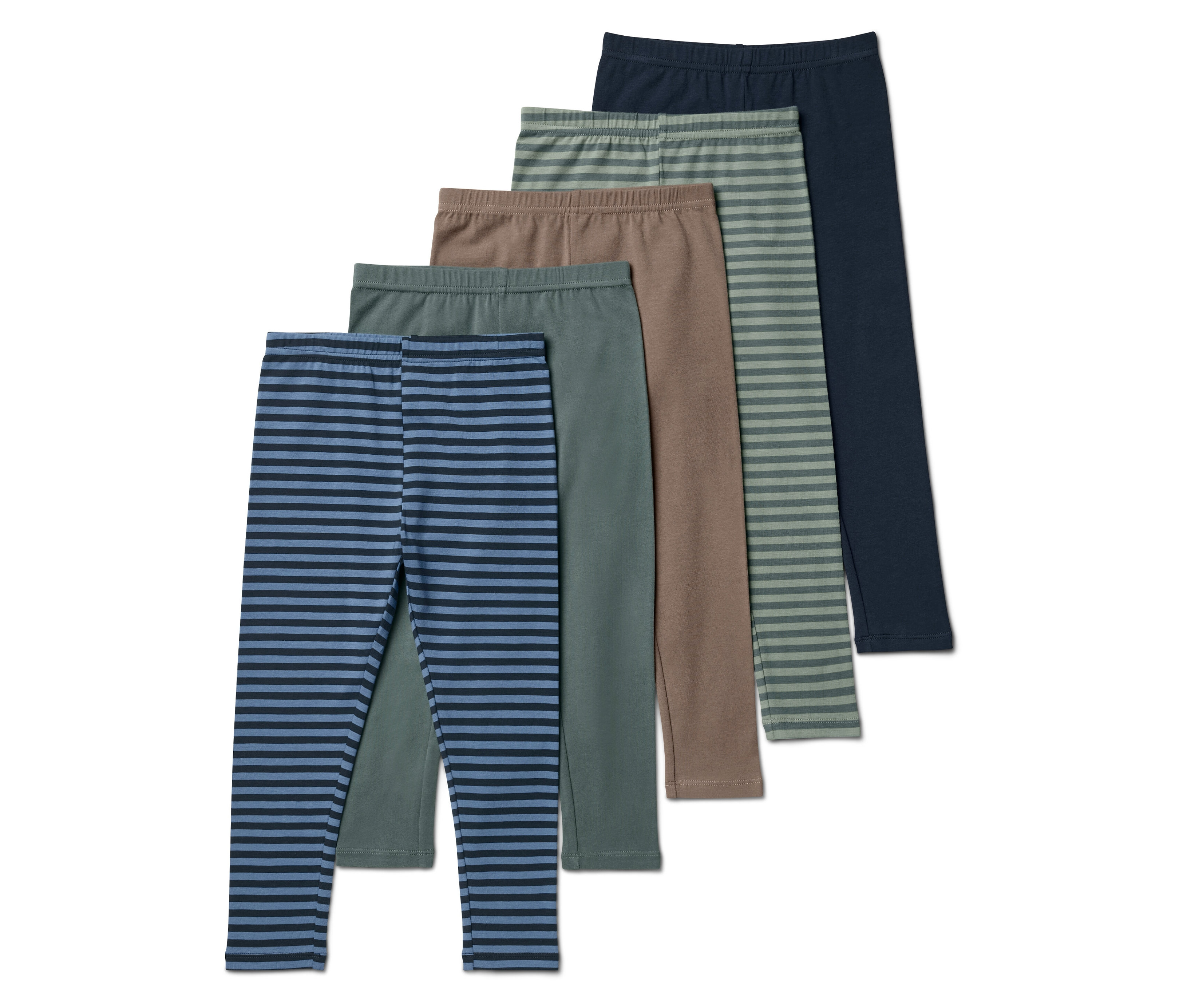 Tchibo - Legginsy- brązowy/zielony