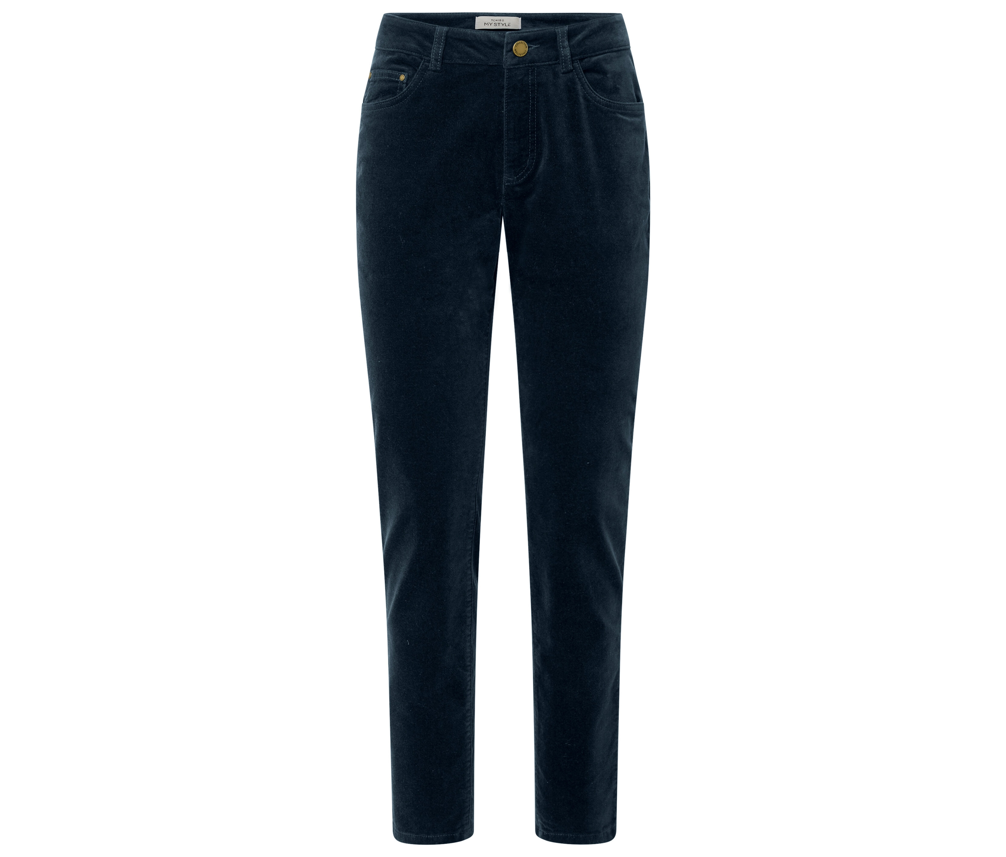 Tchibo - Aksamitne spodnie, niebieski