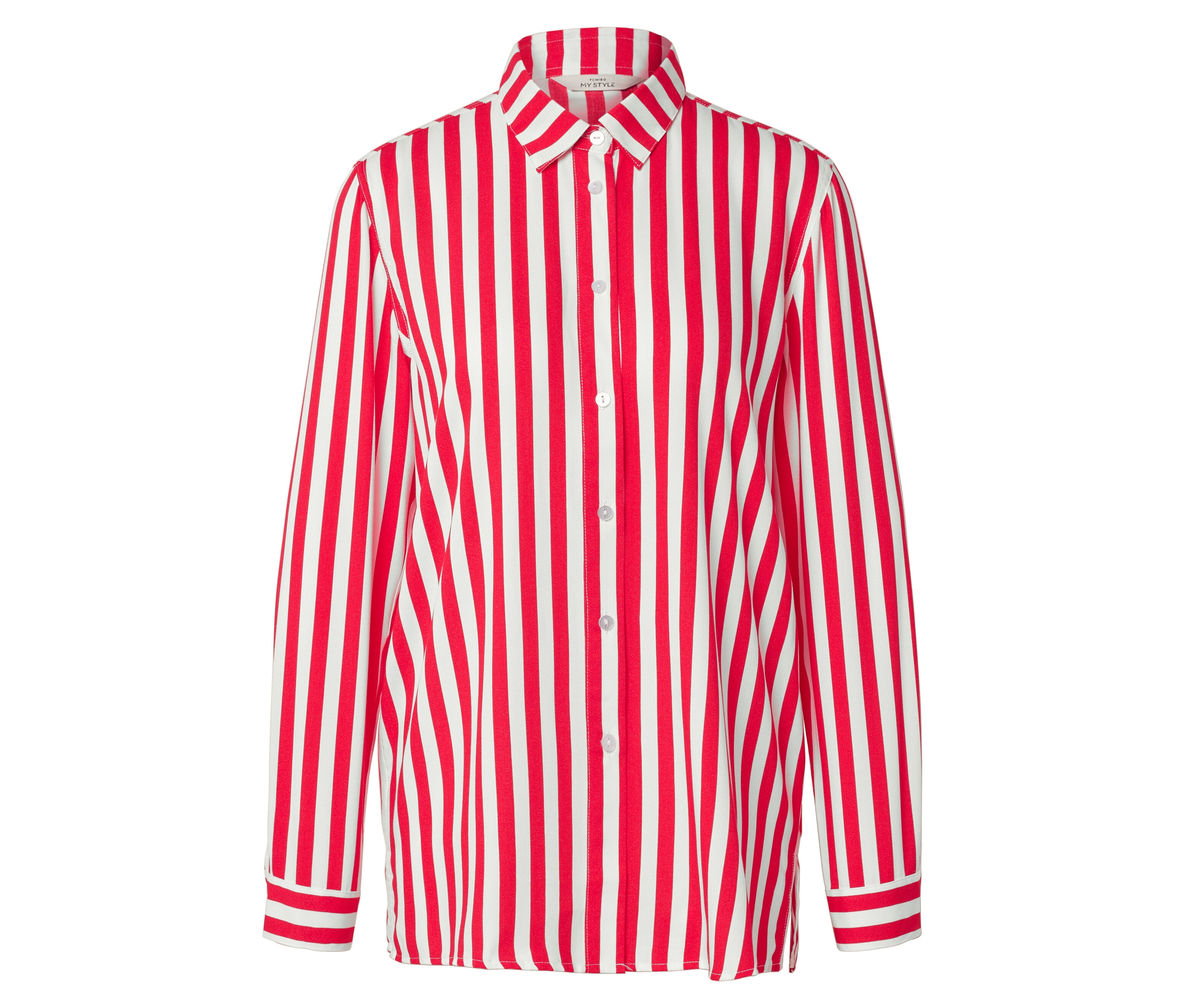 Tchibo - Bluzka w paski- biały/czerwony/w paski