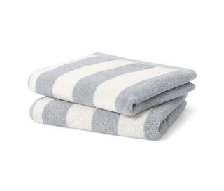 2x w szaro-białe paski
