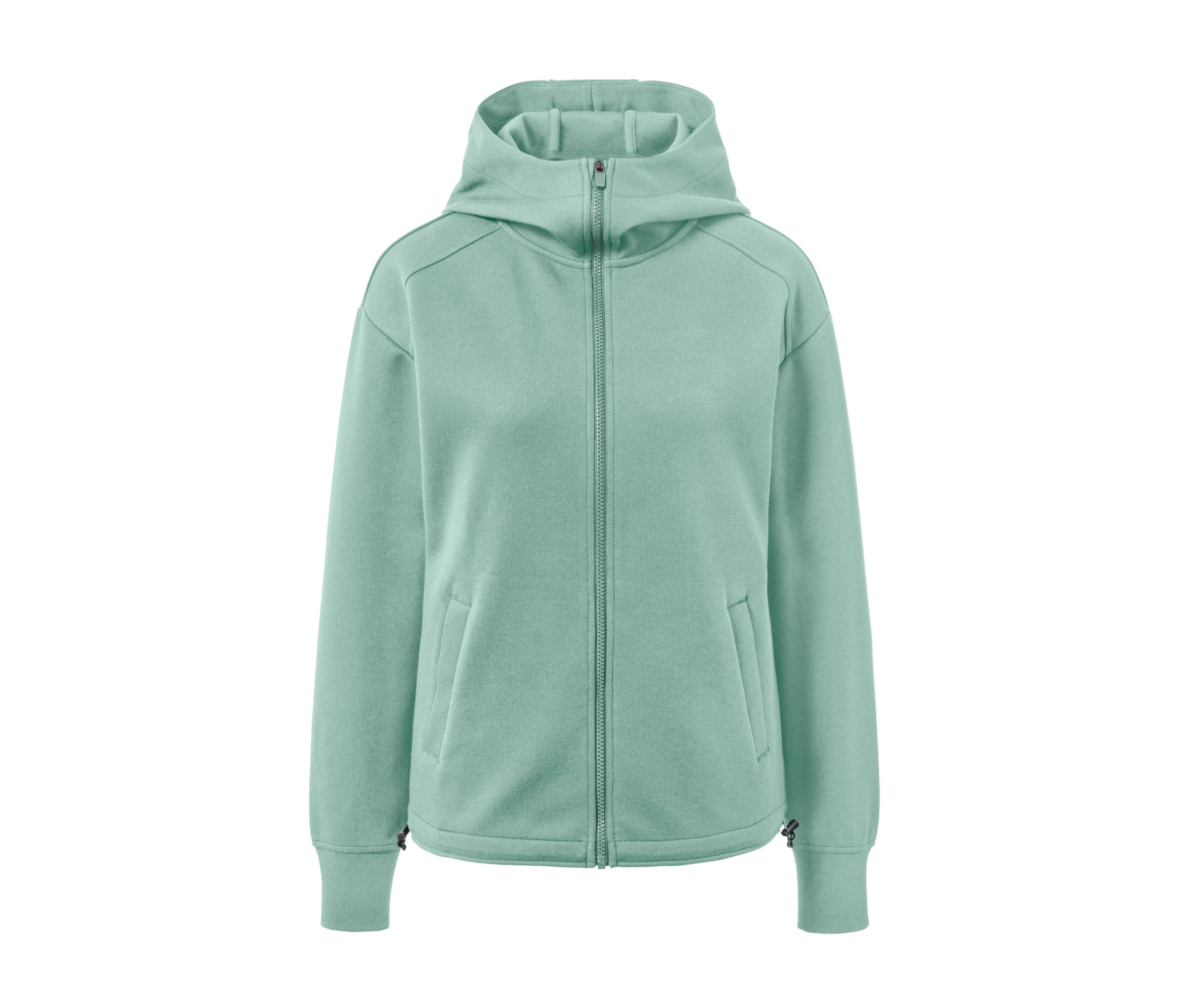 Tchibo - Rozpinana bluza dresowa z kapturem, zielony