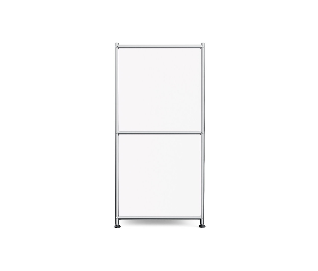 Biała metalowa szafka typu sideboard „CN3” z 2 klapami.