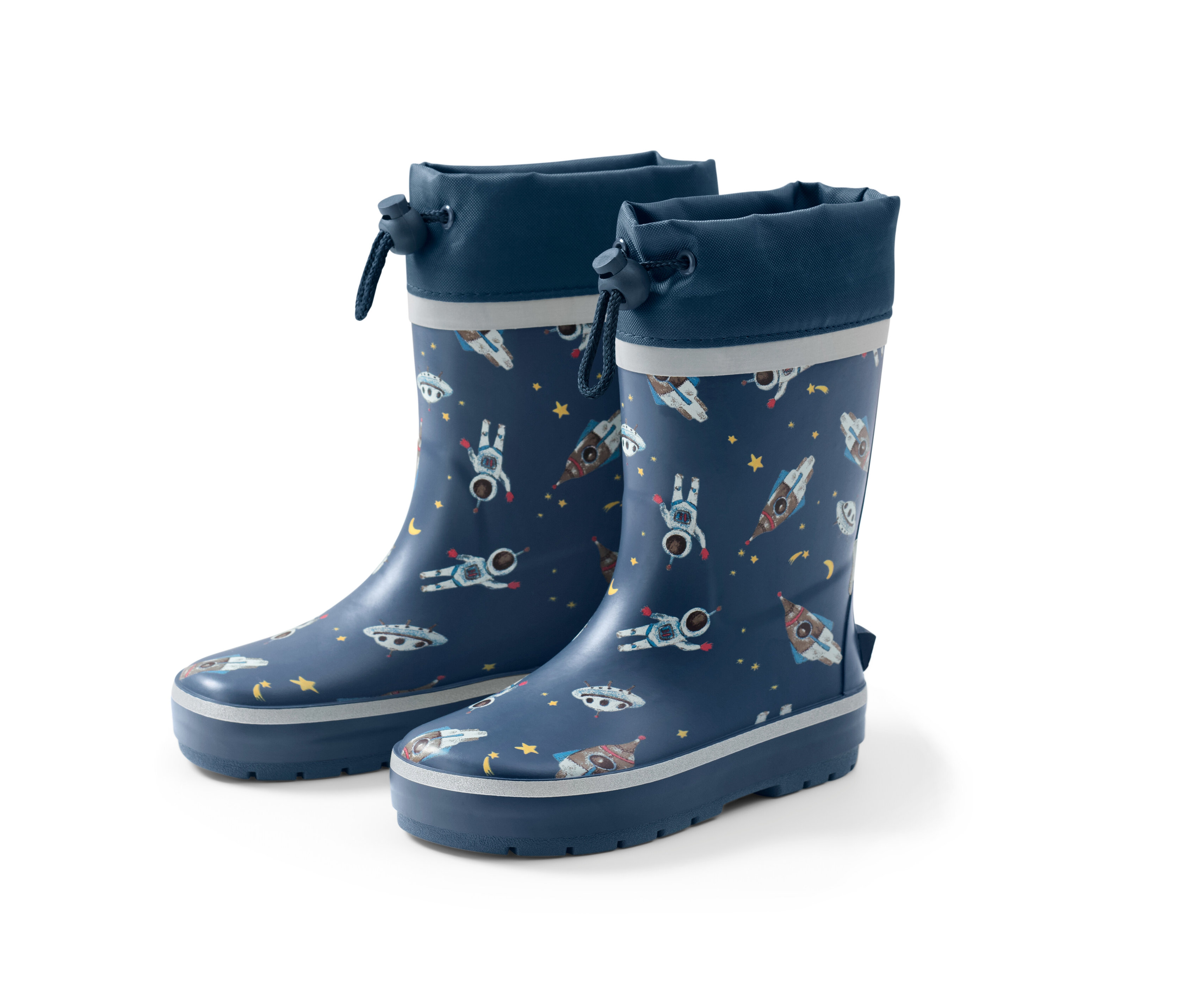 Tchibo - Kalosze dziecięce- niebieski/z nadrukiem