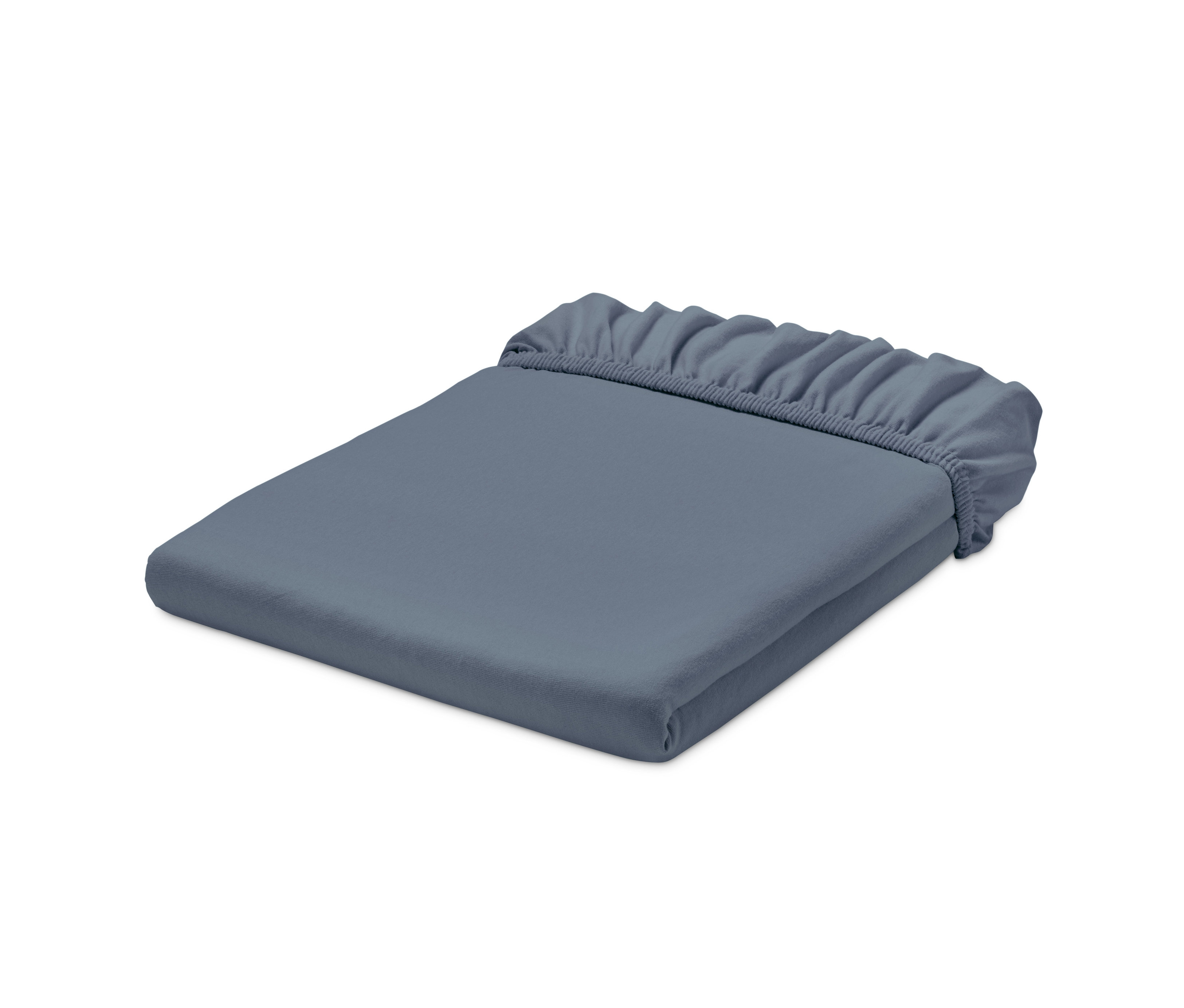 Tchibo - Prześcieradło dżersejowe z gumką - kolor: niebieski