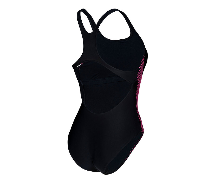 Czarny kostium kąpielowy arena Feel Lily Swim Pro Back.