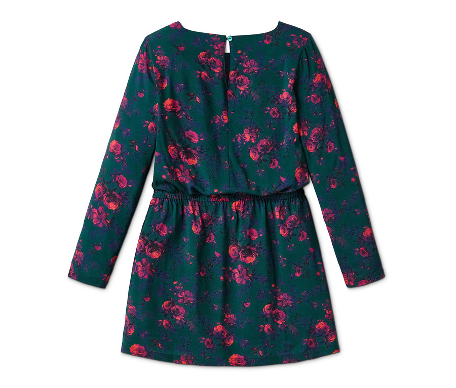 Na zdjęciu sukienka z wiskozy w kwiatowy wzór.