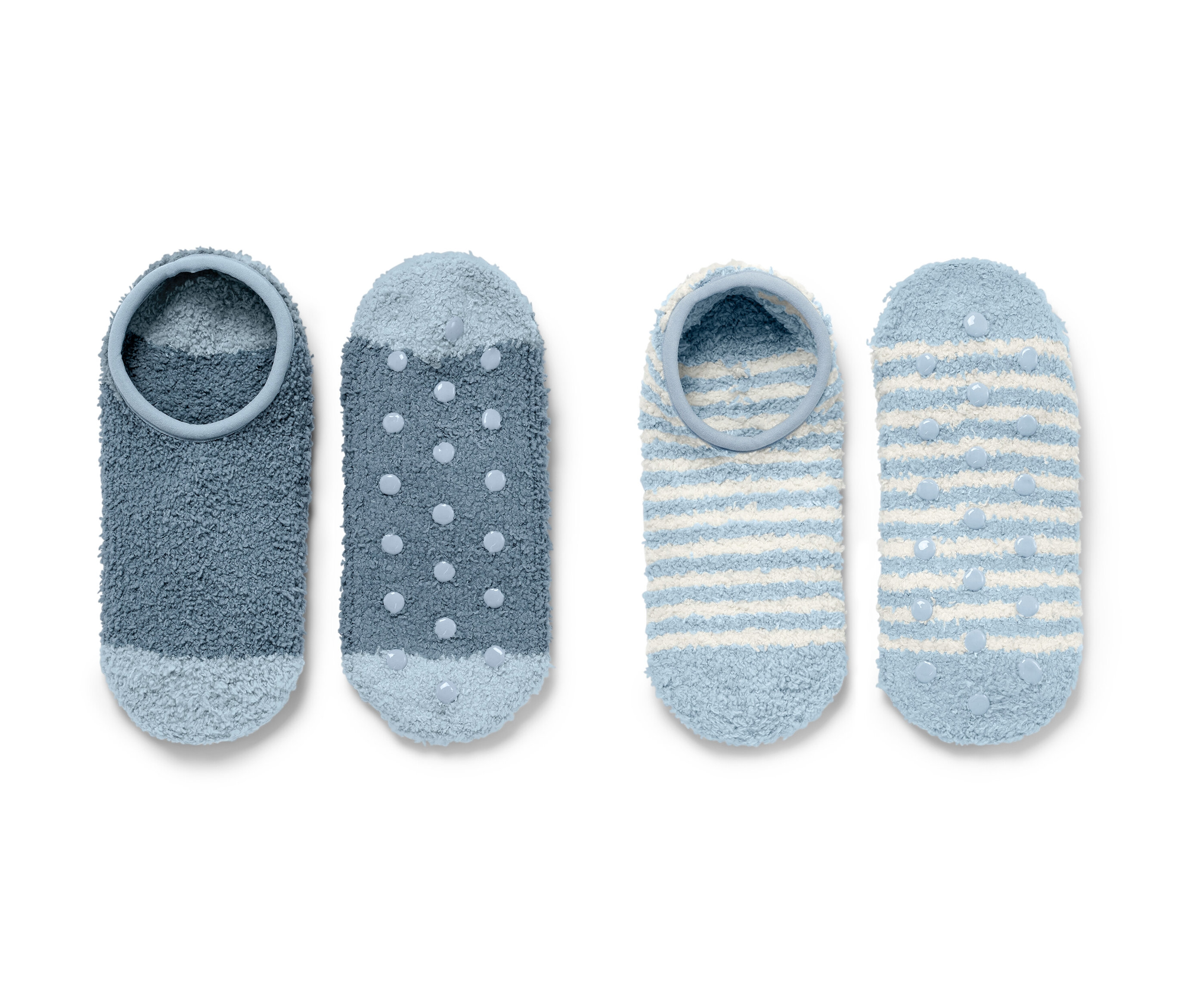 Tchibo - Skarpetokapcie- niebieski/w paski