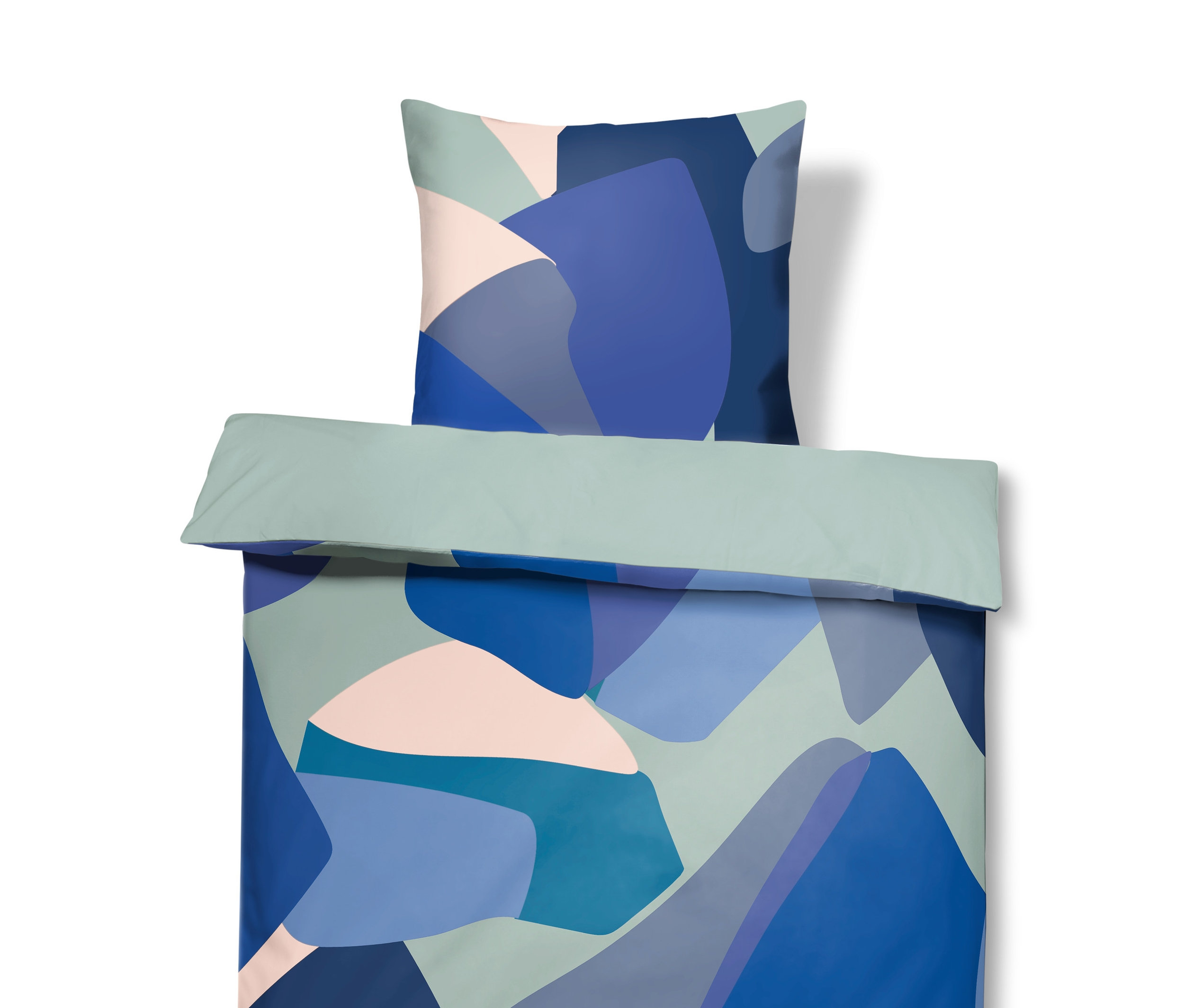 Tchibo - Pościel perkalowa - kolor: niebieski