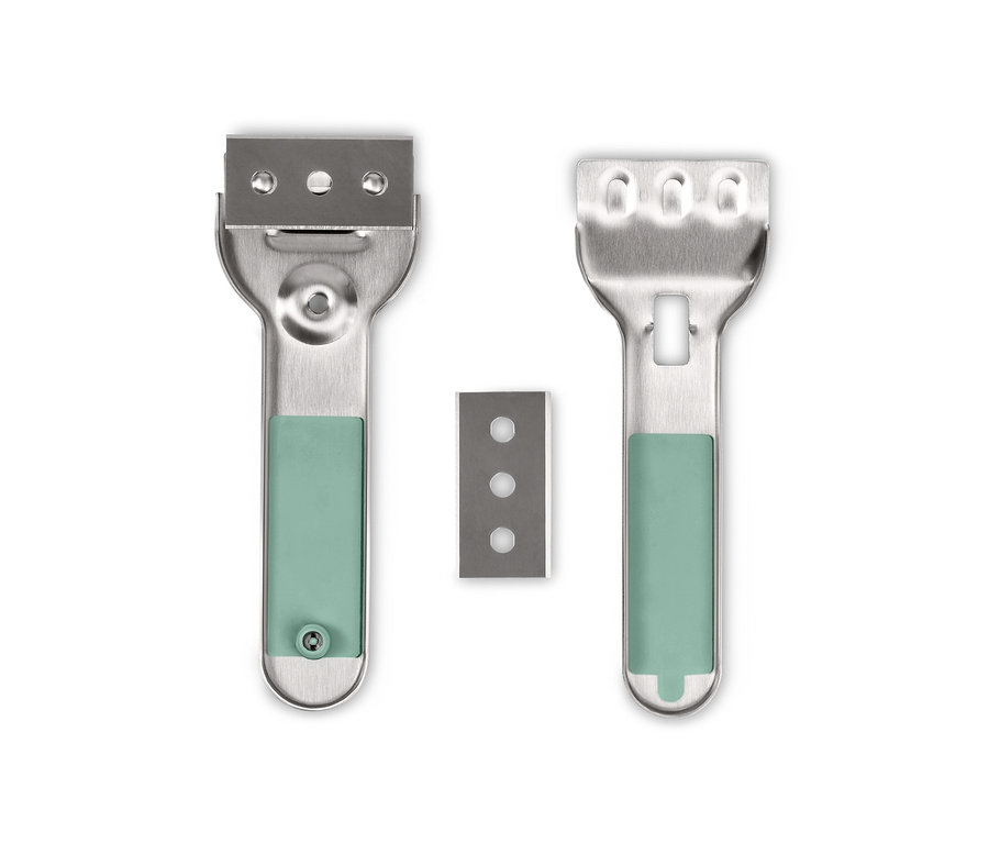 Dwa skrobaki i wymienne ostrze.