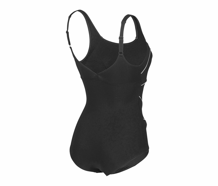 Czarny kostium kąpielowy arena Shapewear Jewel R Low C-Cup.