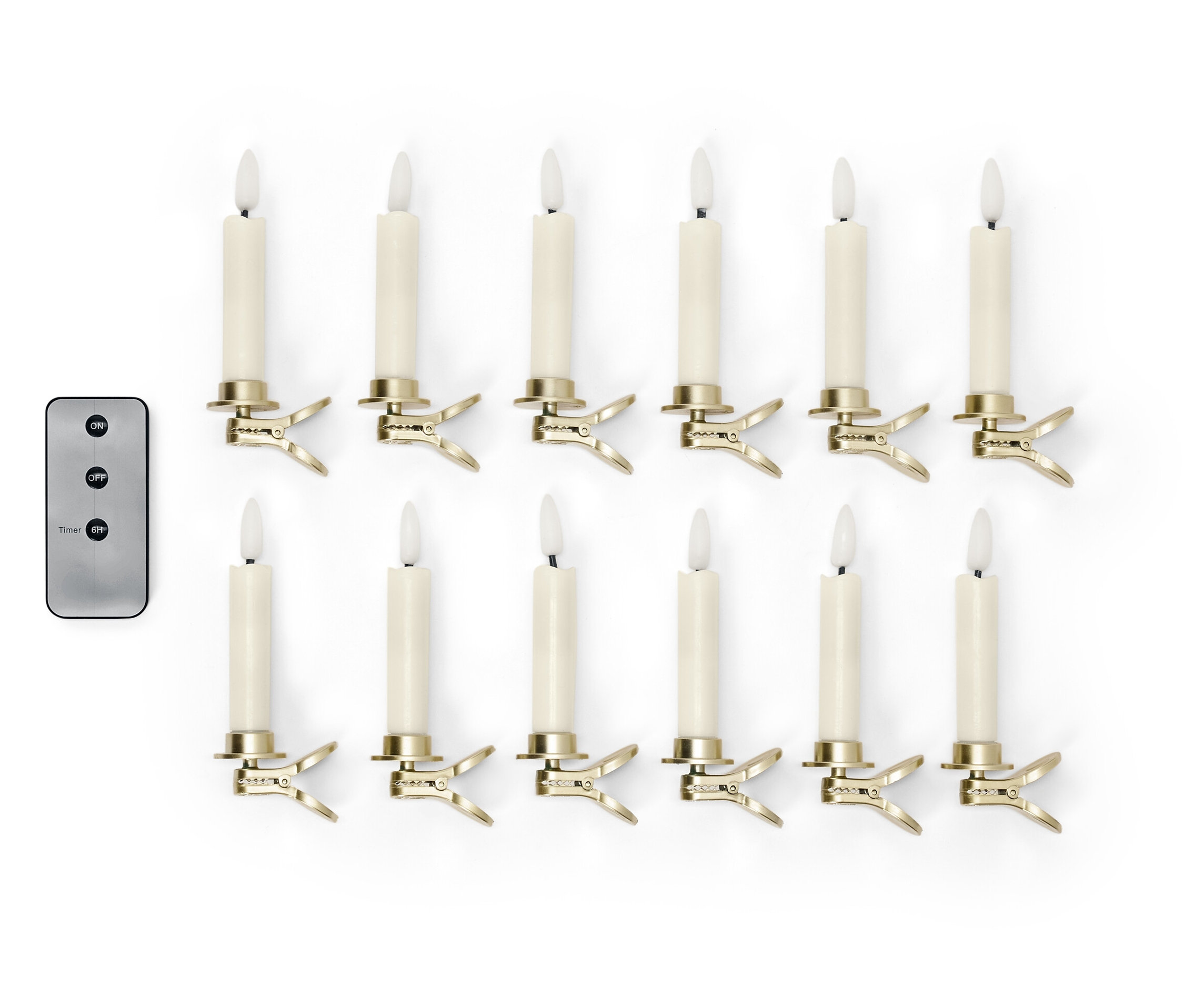 Tchibo - Świeczki choinkowe LED - kolor: biały