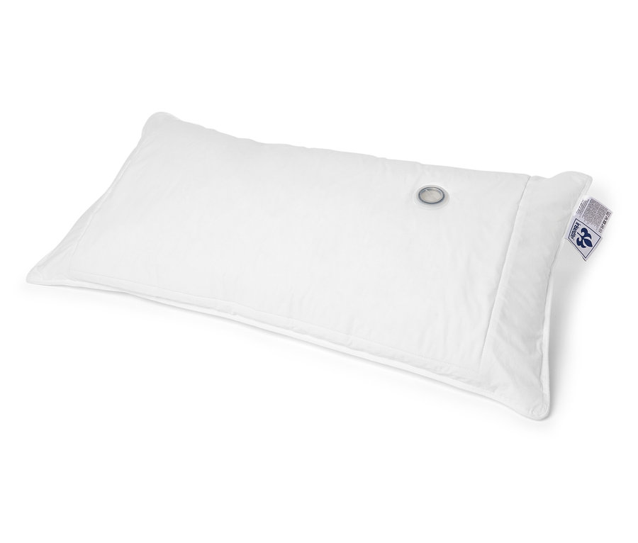 Biała poduszka wodna irisette® na białym tle.