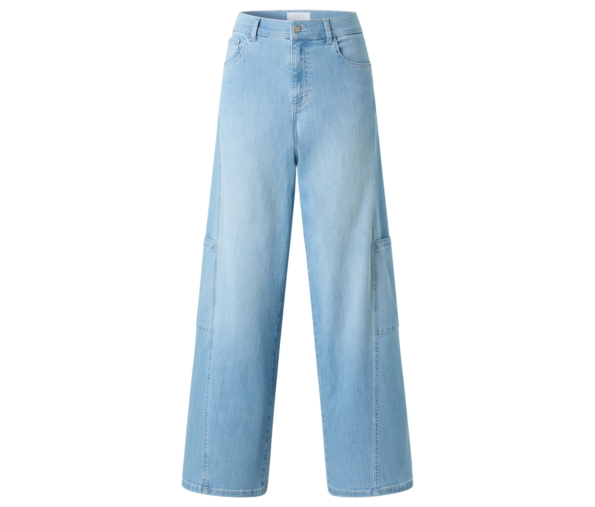 Dżinsy Angels „Liva” Cargo Wide Leg- niebieski