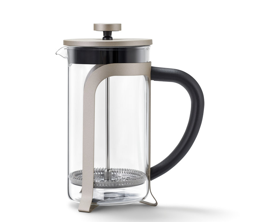 Zaparzacz tłokowy, 800 ml, 6 filiżanek, kolor szampana.