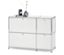 Biała szafka typu sideboard »CN3« z 4 klapami.