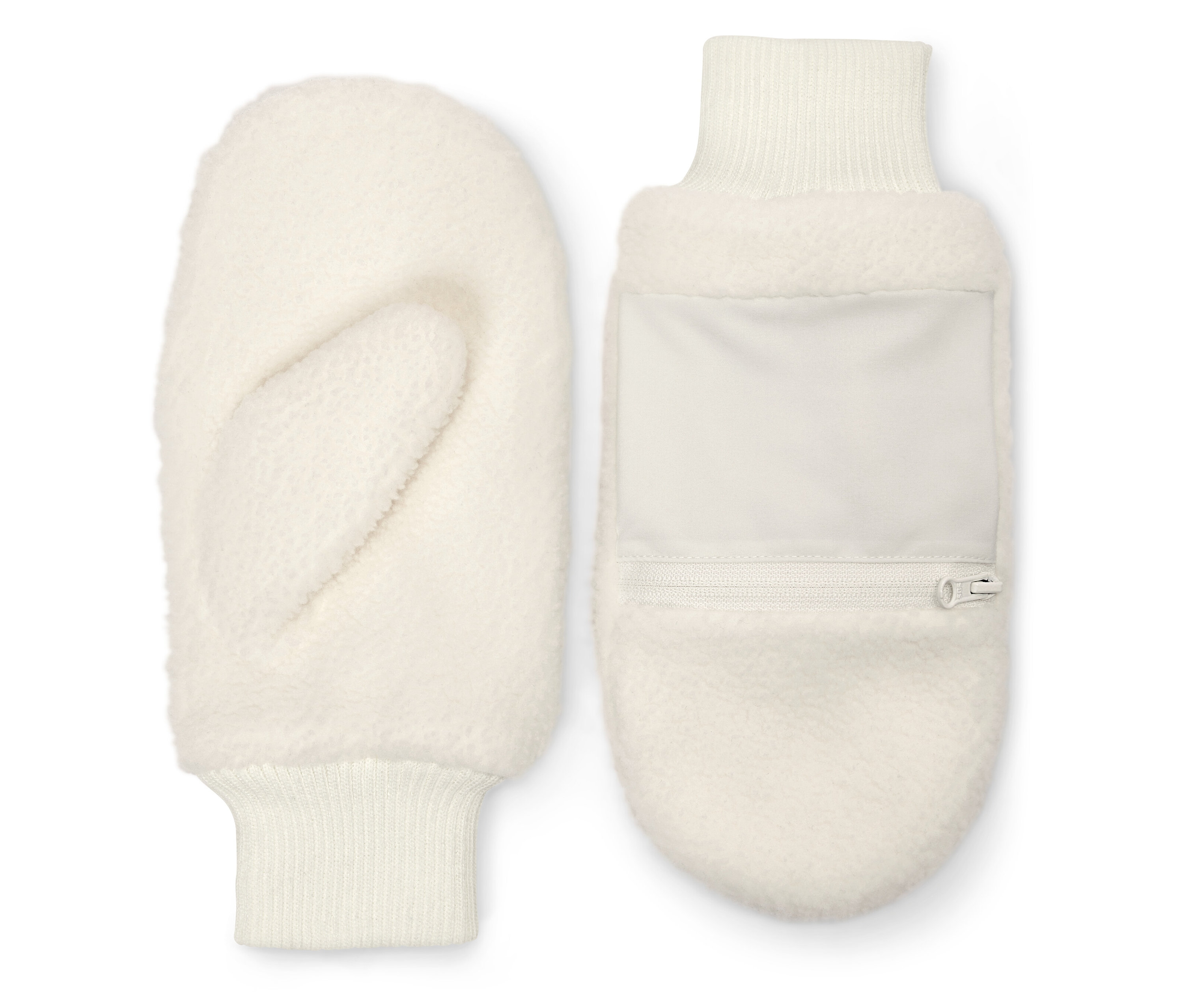 Tchibo - Pluszowe rękawiczki z jednym palcem- biały