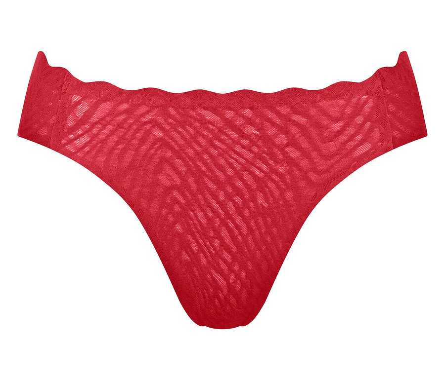 Czerwone figi high leg sloggi ZERO Feel Bliss Festive.