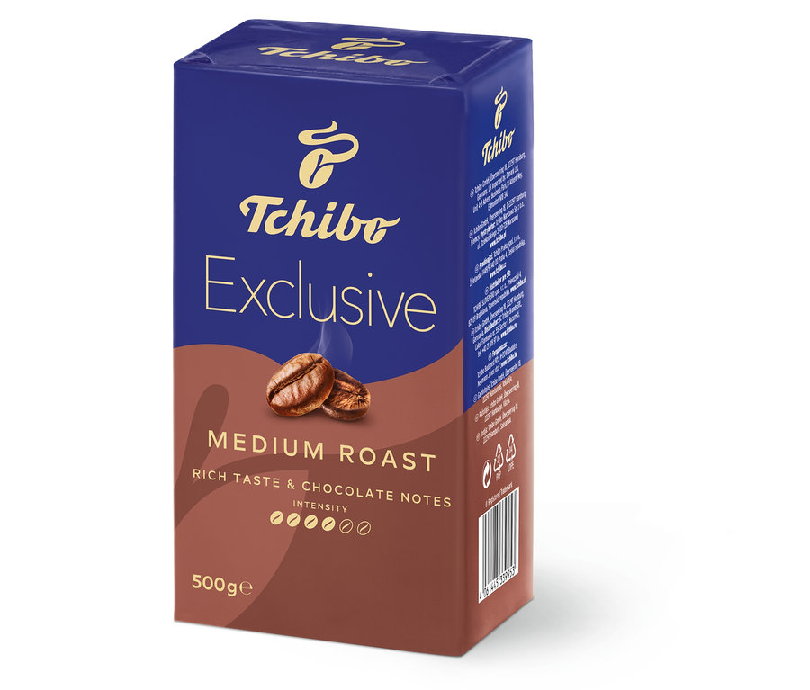 Opakowanie kawy palonej mielonej Exclusive Medium Roast, 500 g.