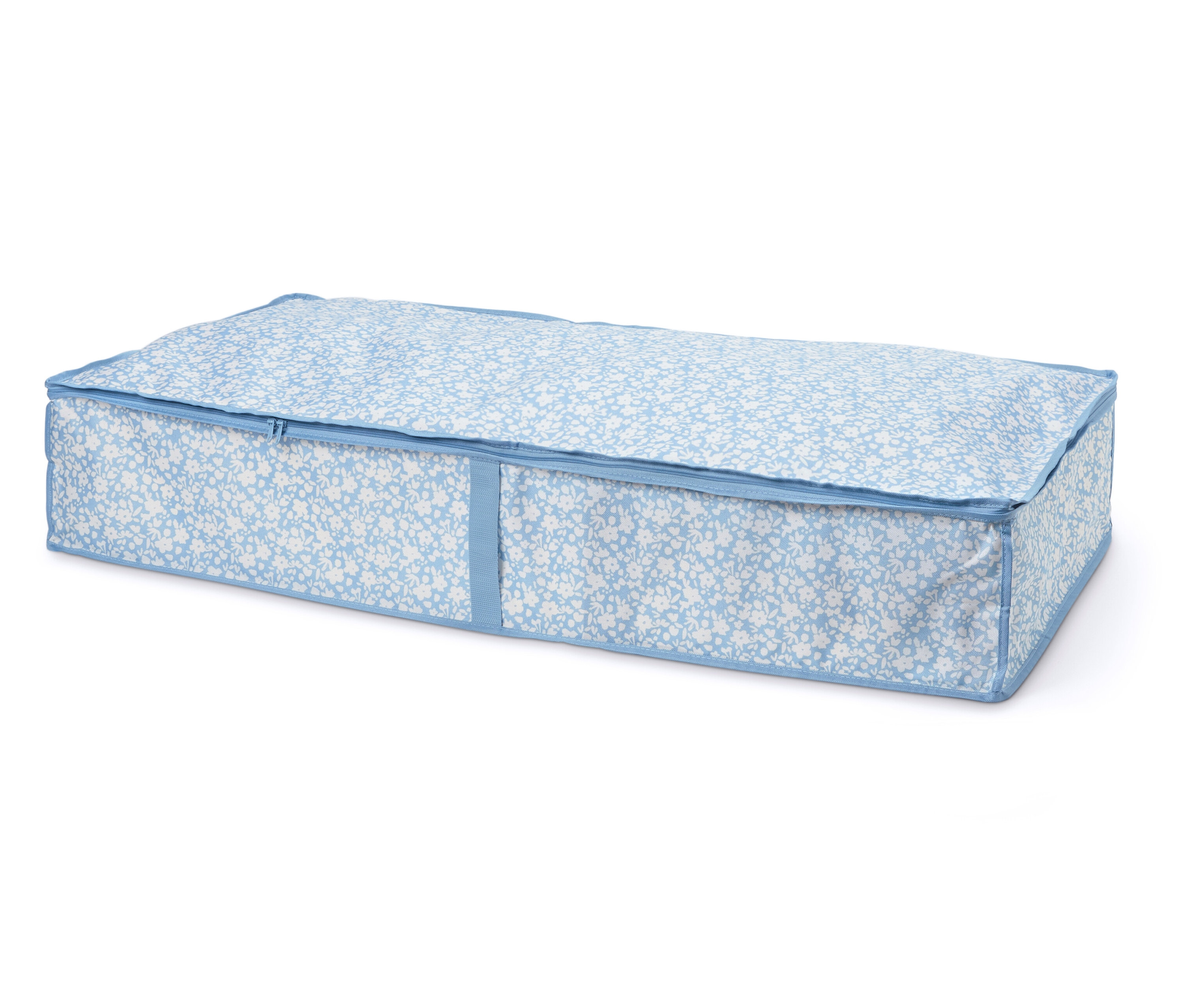 Tchibo - Pojemnik pod łóżko - kolor: biały/niebieski