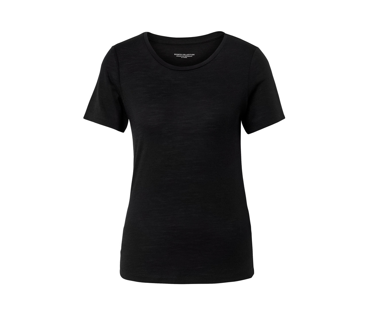 Czarna koszulka z wełny merino.