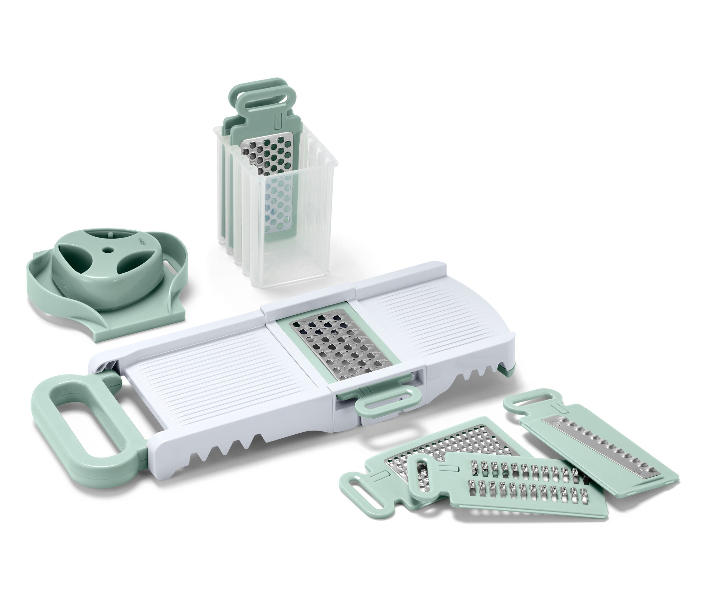 Tchibo - Tarka wielofunkcyjna - kolor: biały/zielony