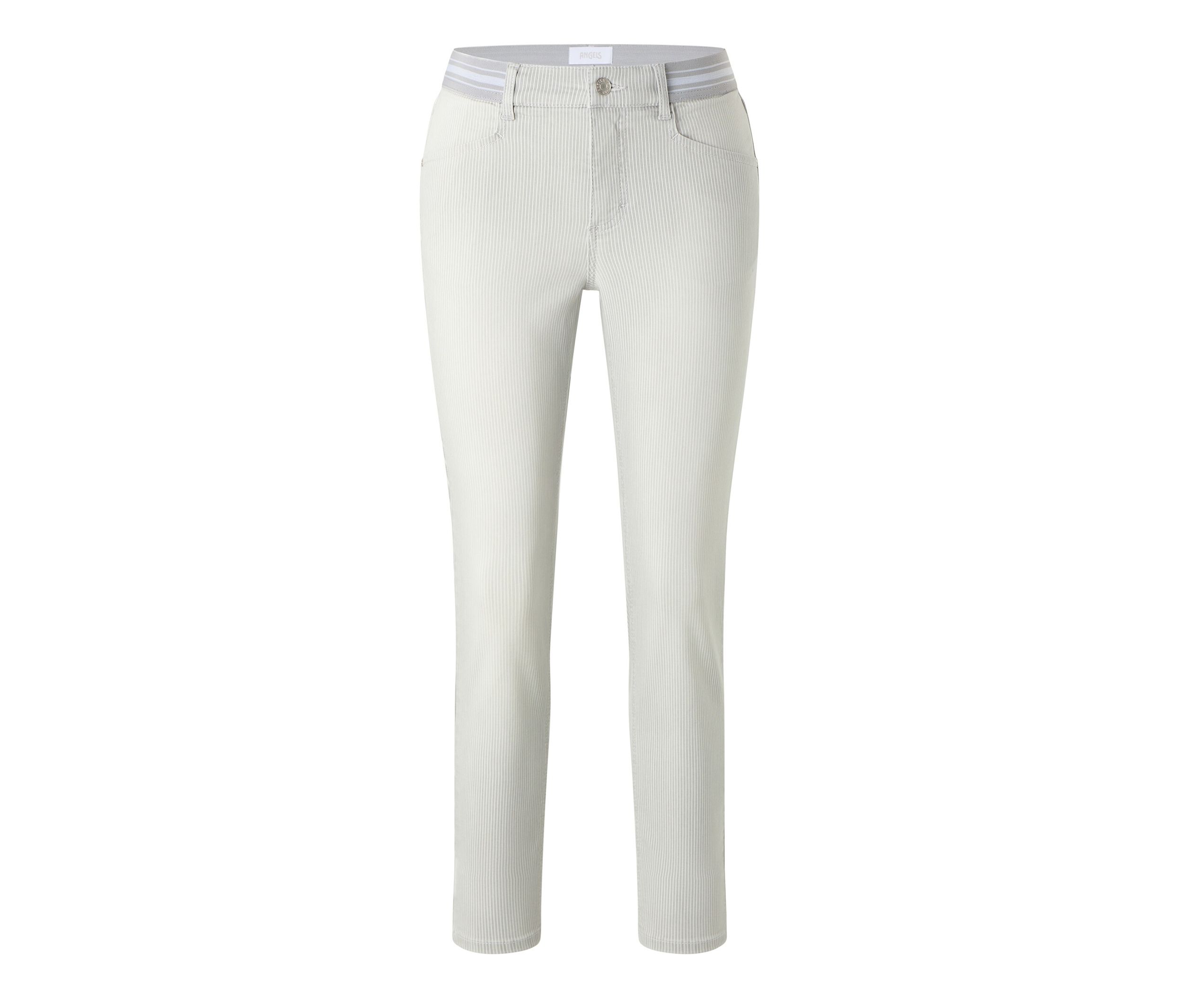 Dżinsy Angels „Ornella Sporty” Slim Fit 7/8, szary