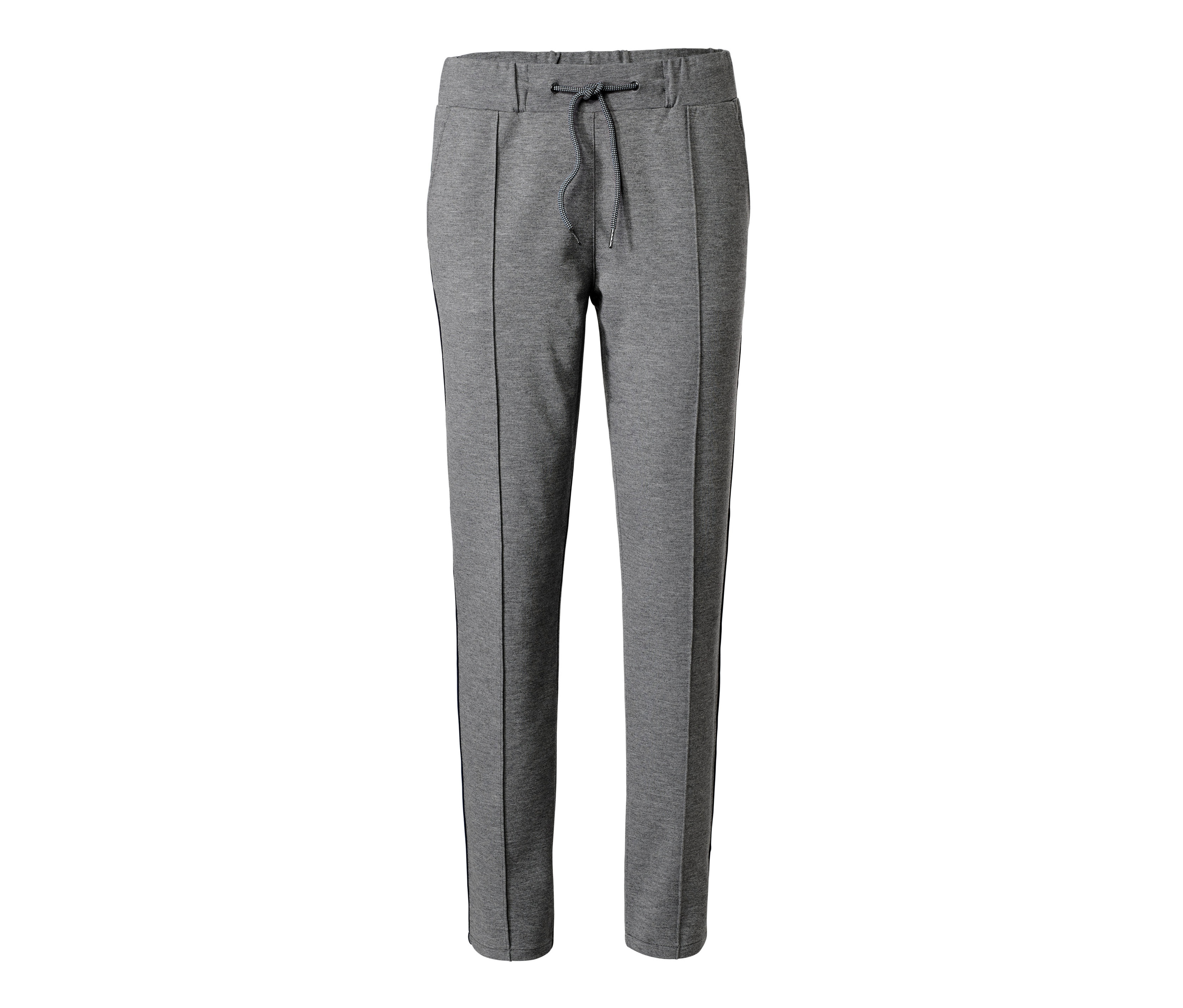 Tchibo - Spodnie typu jogger pants z ozdobnym lampasem, szary