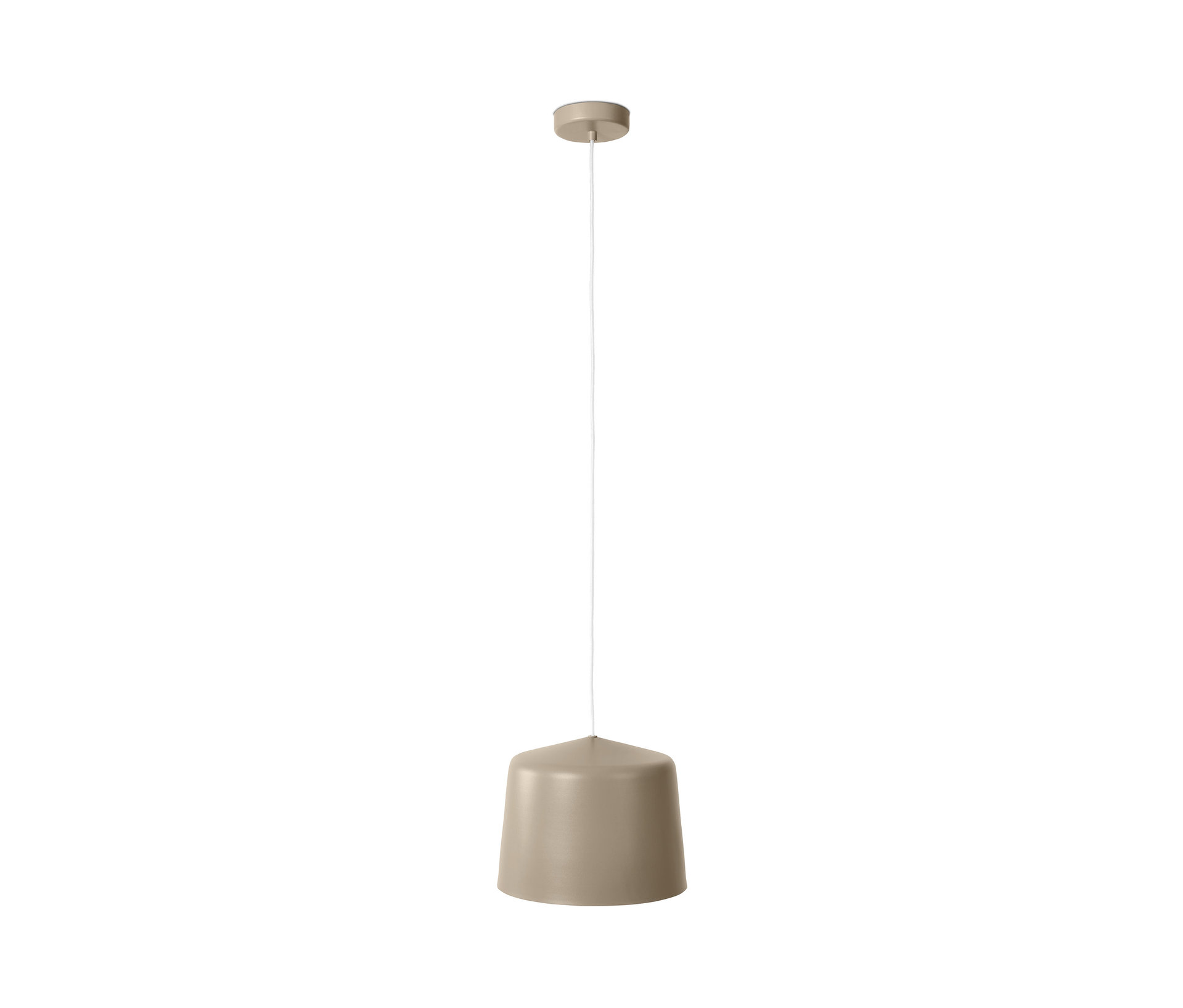 Tchibo - Metalowa lampa wisząca - kolor: beżowy