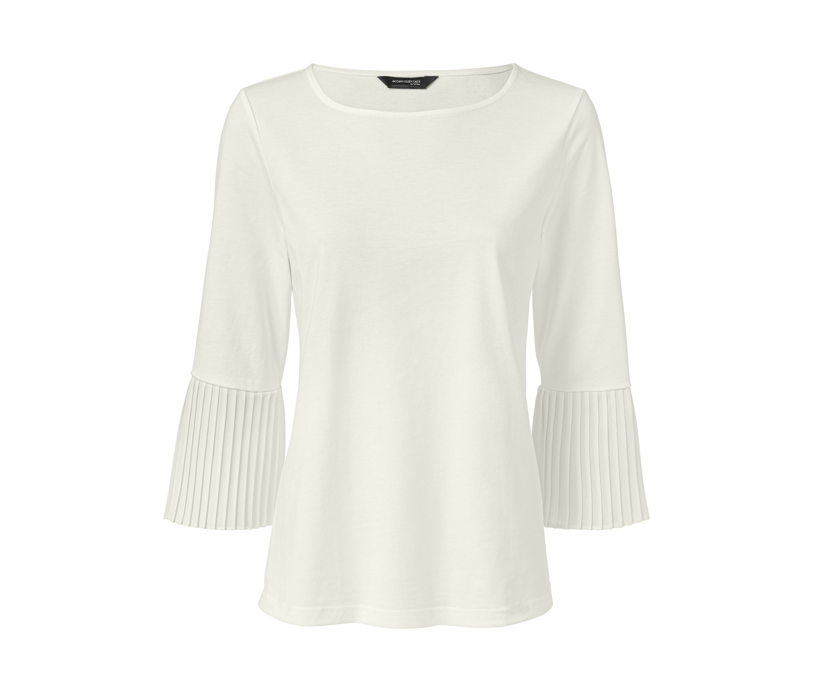 Tchibo - Bluzka damska z półdługimi rękawami z doszytymi- beżowy