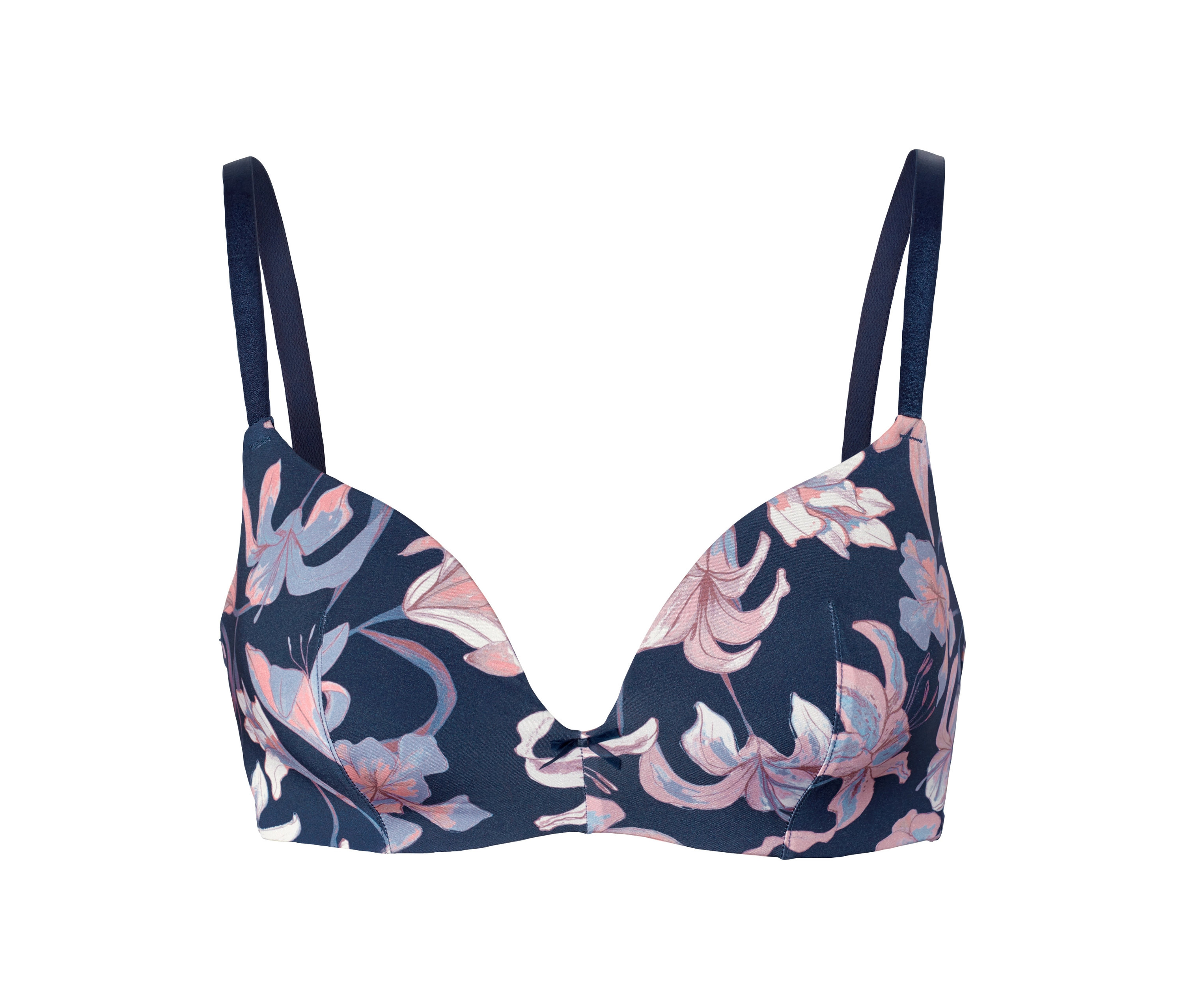 Tchibo - Biustonosz z miękkimi miseczkami- niebieski