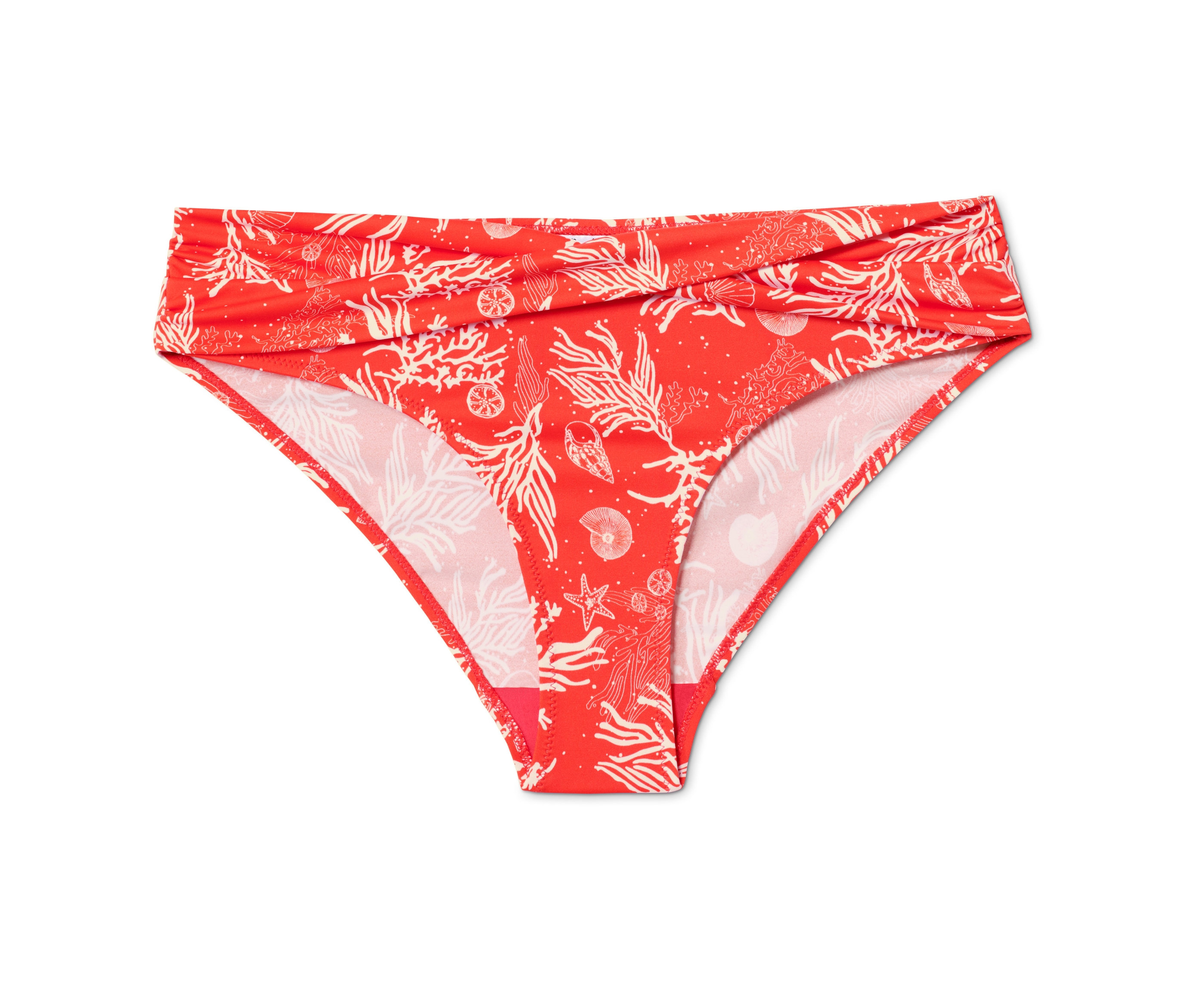 Tchibo - Dół od bikini z materiałem z recyklingu, czerwony