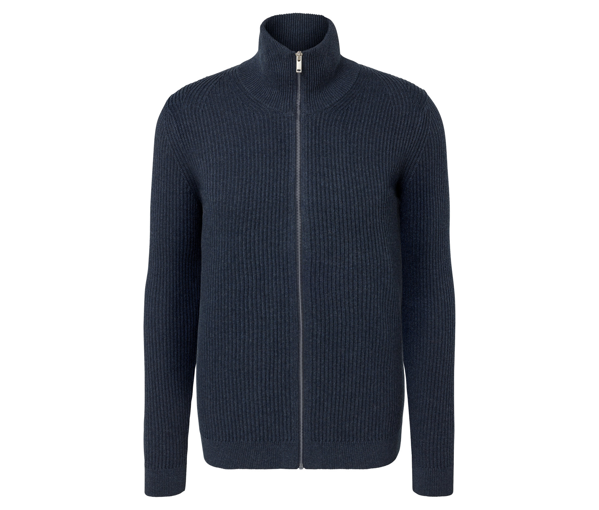Tchibo - Rozpinana bluza z dzianiny- niebieski