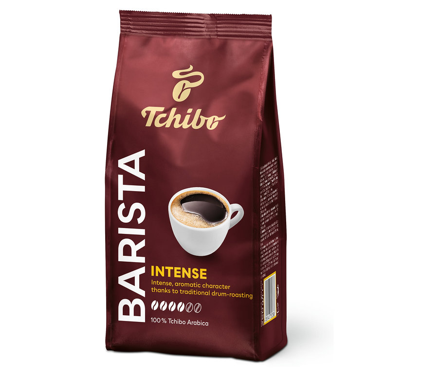Paczka kawy palonej mielonej Tchibo Barista Intense.