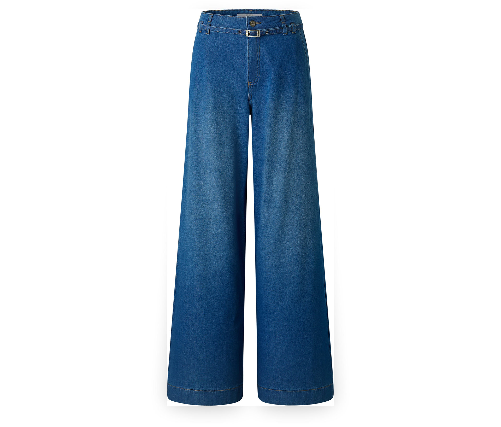 Dżinsy Angels „Liva” Sleek Wide Leg- niebieski